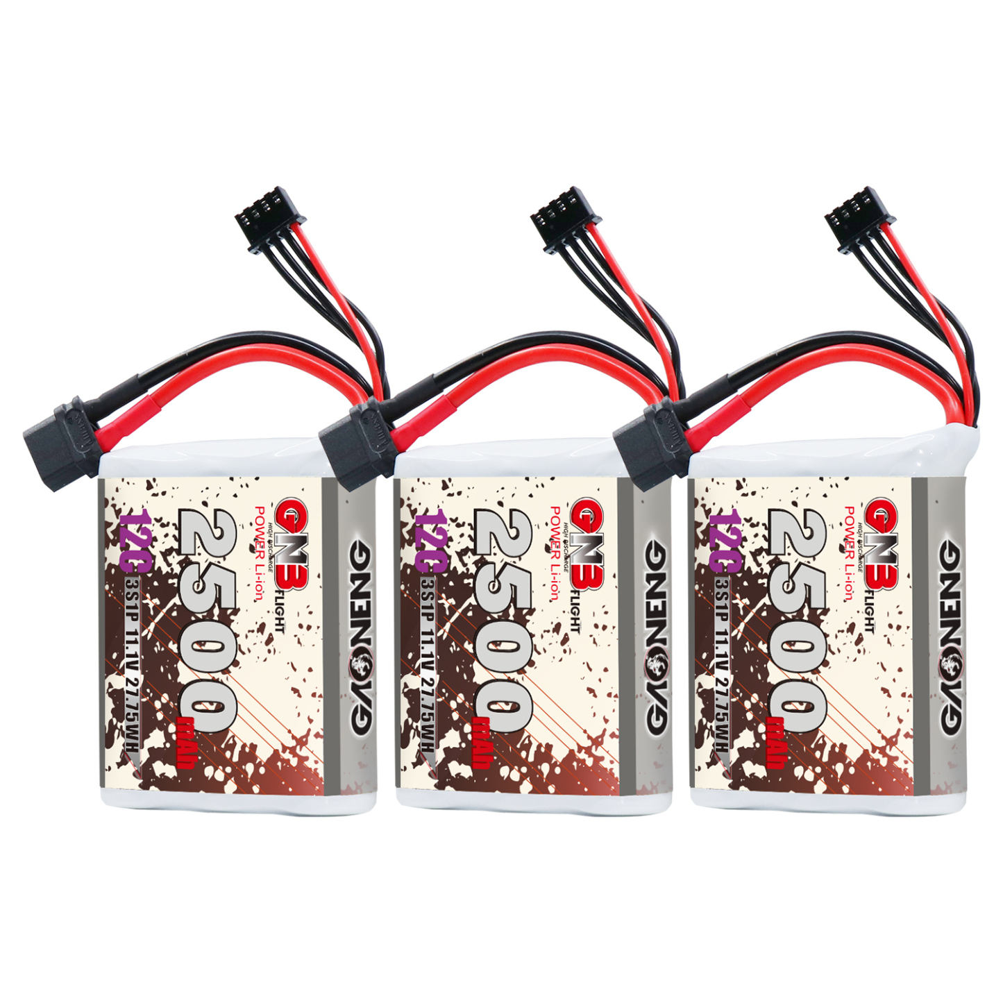 GAONENG GNB 3S 11.1V 3000mAh 10C XT60 Li-ion Battery made with 18650 cells