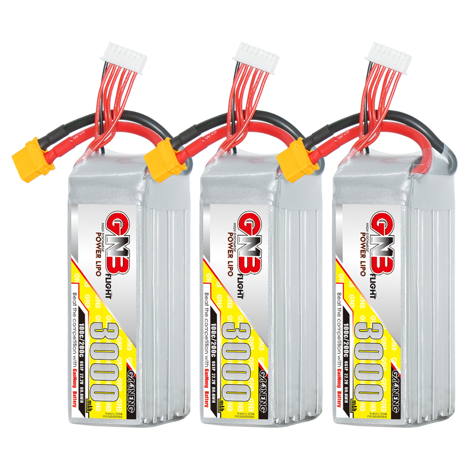 GAONENG GNB 6S 22.2V 3000mAh 100C LiPo Battery XT60