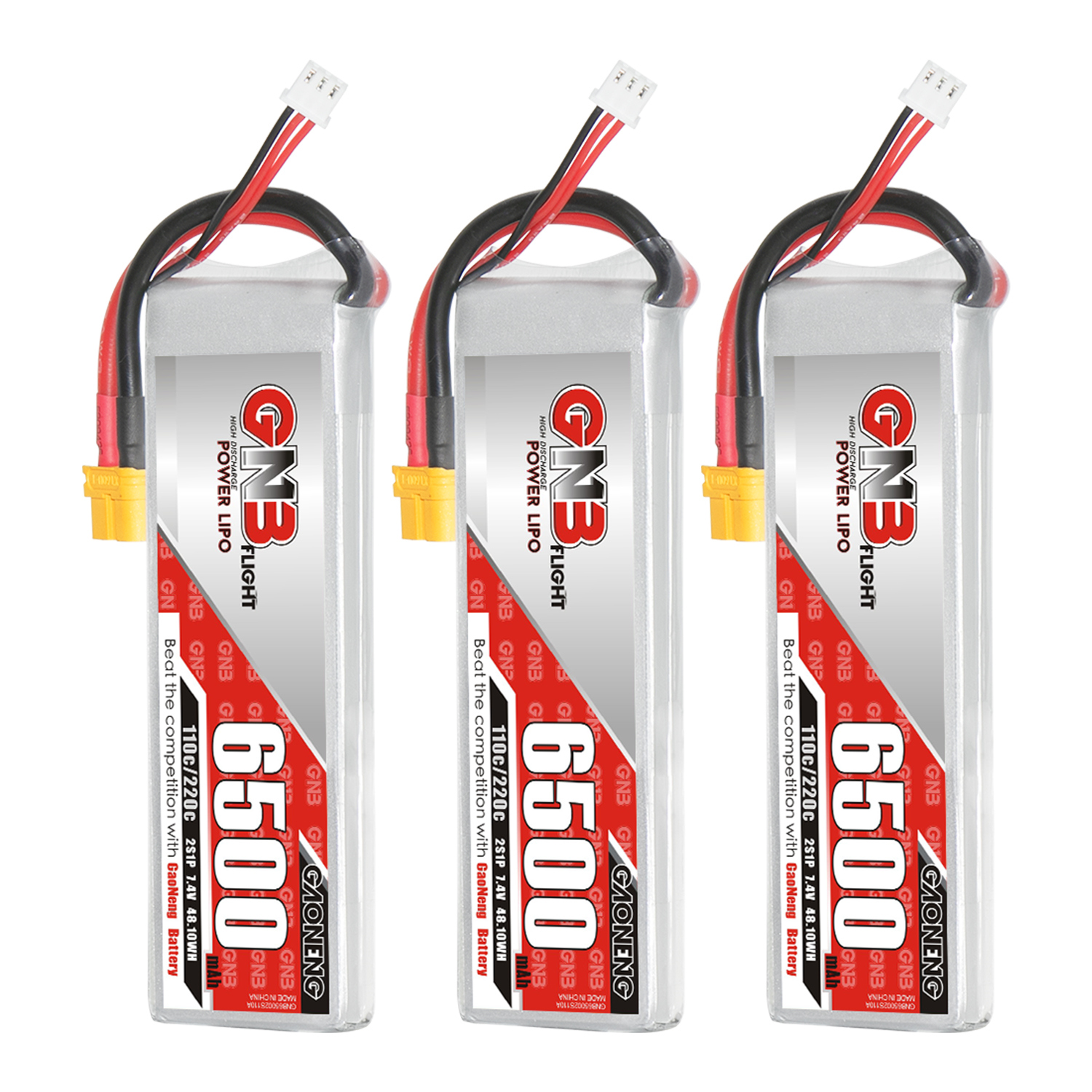 GAONENG GNB 2S 7.4V 6500mah 110C LiPo Battery XT60