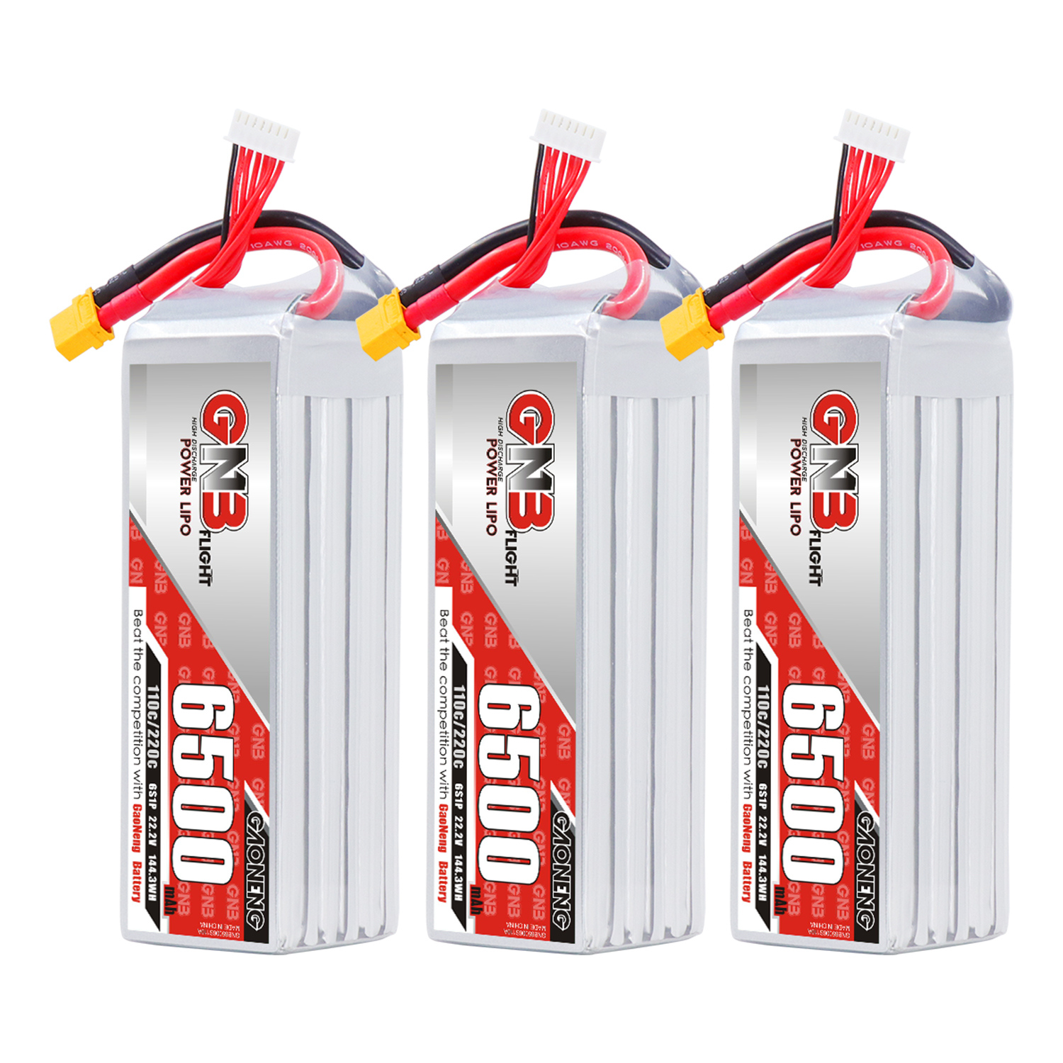 GAONENG GNB 6S 22.2V 6500mAh 110C LiPo Battery XT60