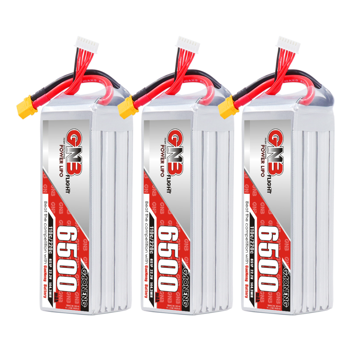 GAONENG GNB 6S 22.2V 6500mAh 110C LiPo Battery XT60