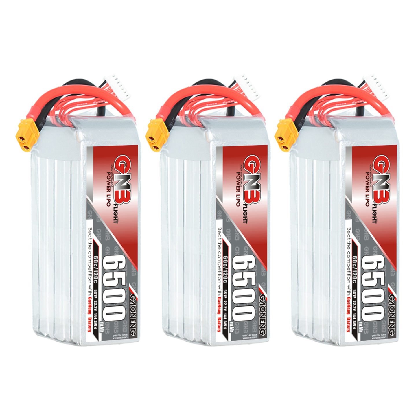 GAONENG GNB 6S 22.2V 6500mAh 60C LiPo Battery XT60