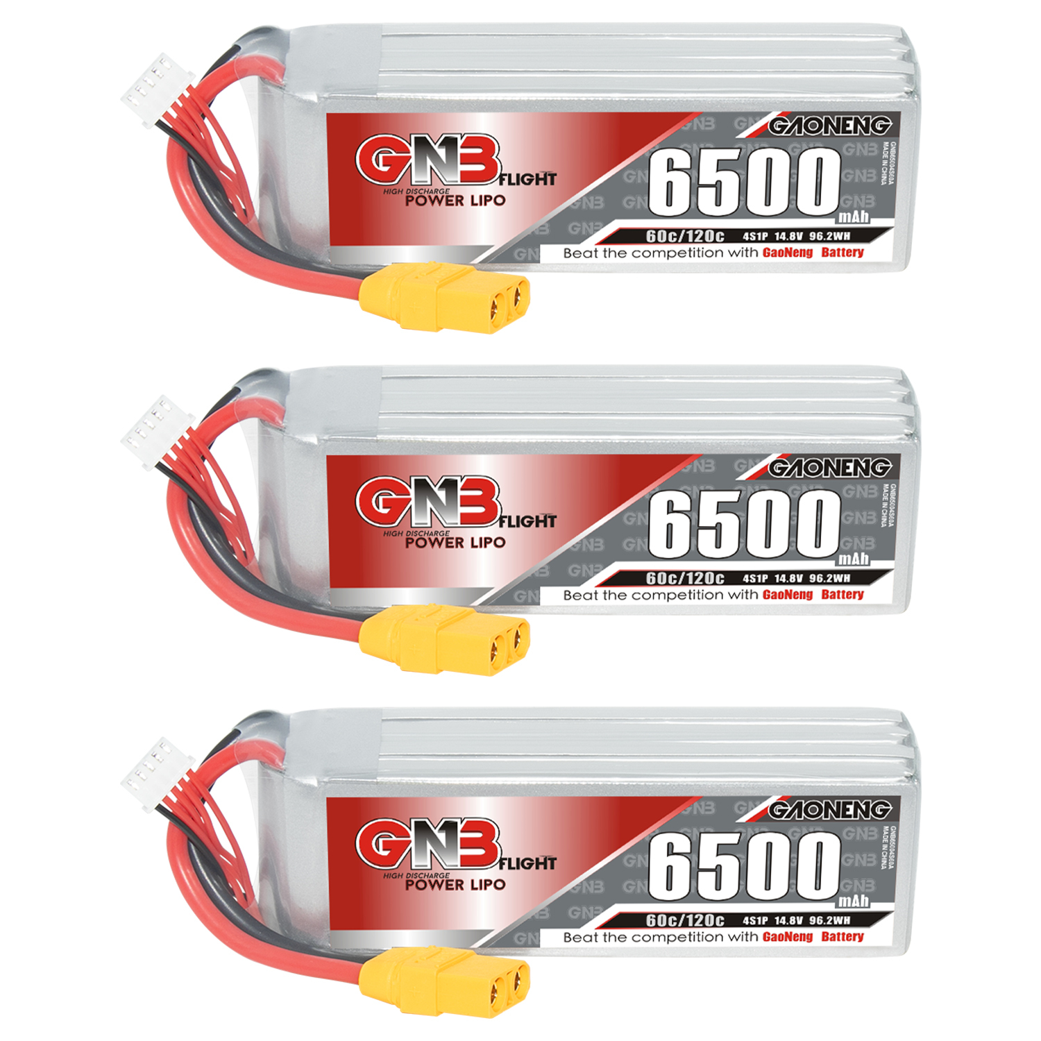 GAONENG GNB 4S 14.8V 6500mAh 60C LiPo Battery XT60