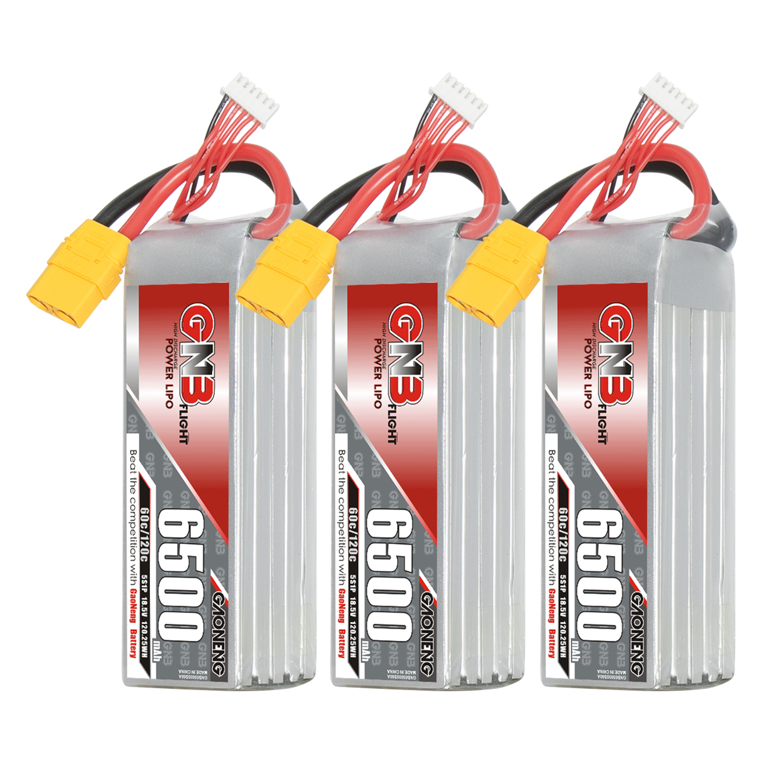 GAONENG GNB 5S 18.5V 6500mAh 60C LiPo Battery XT90