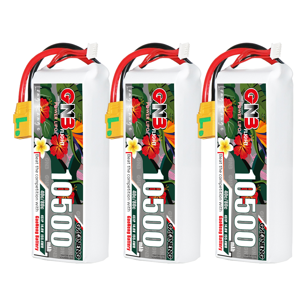 GAONENG GNB 4S 14.8V 10500mah 40C LiPo Battery XT90