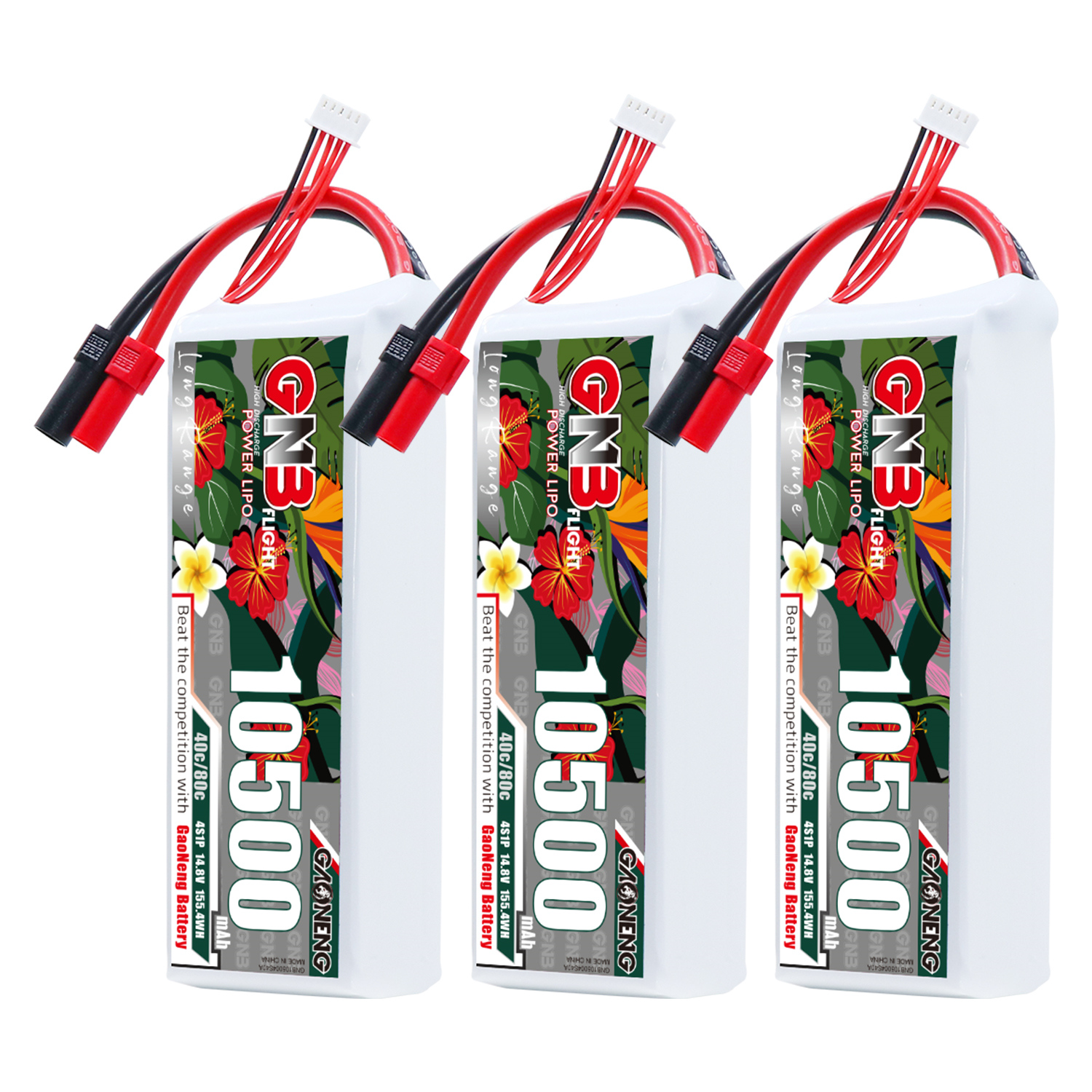 GAONENG GNB 4S 14.8V 10500mah 40C LiPo Battery XT150