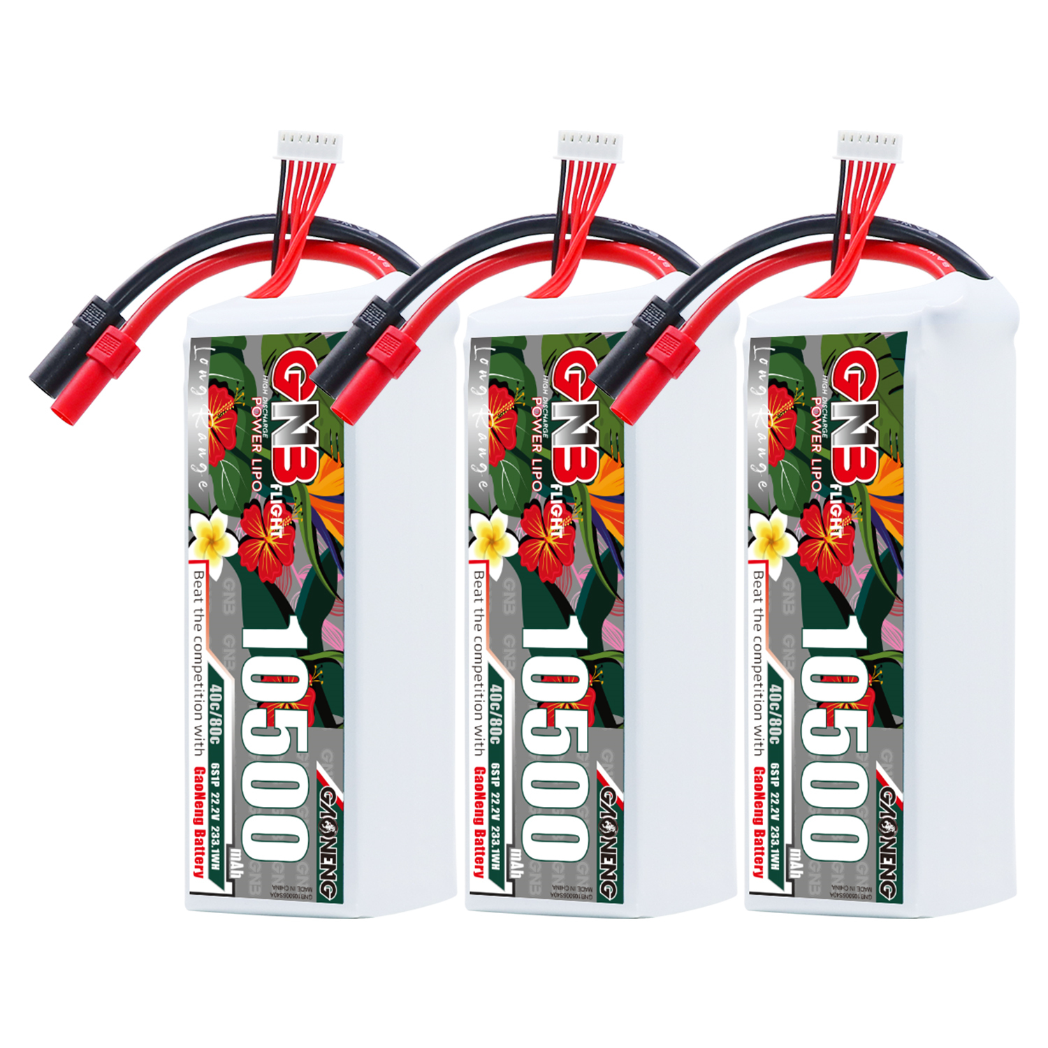 GAONENG GNB 6S 22.2V 10500mah 40C LiPo Battery XT150