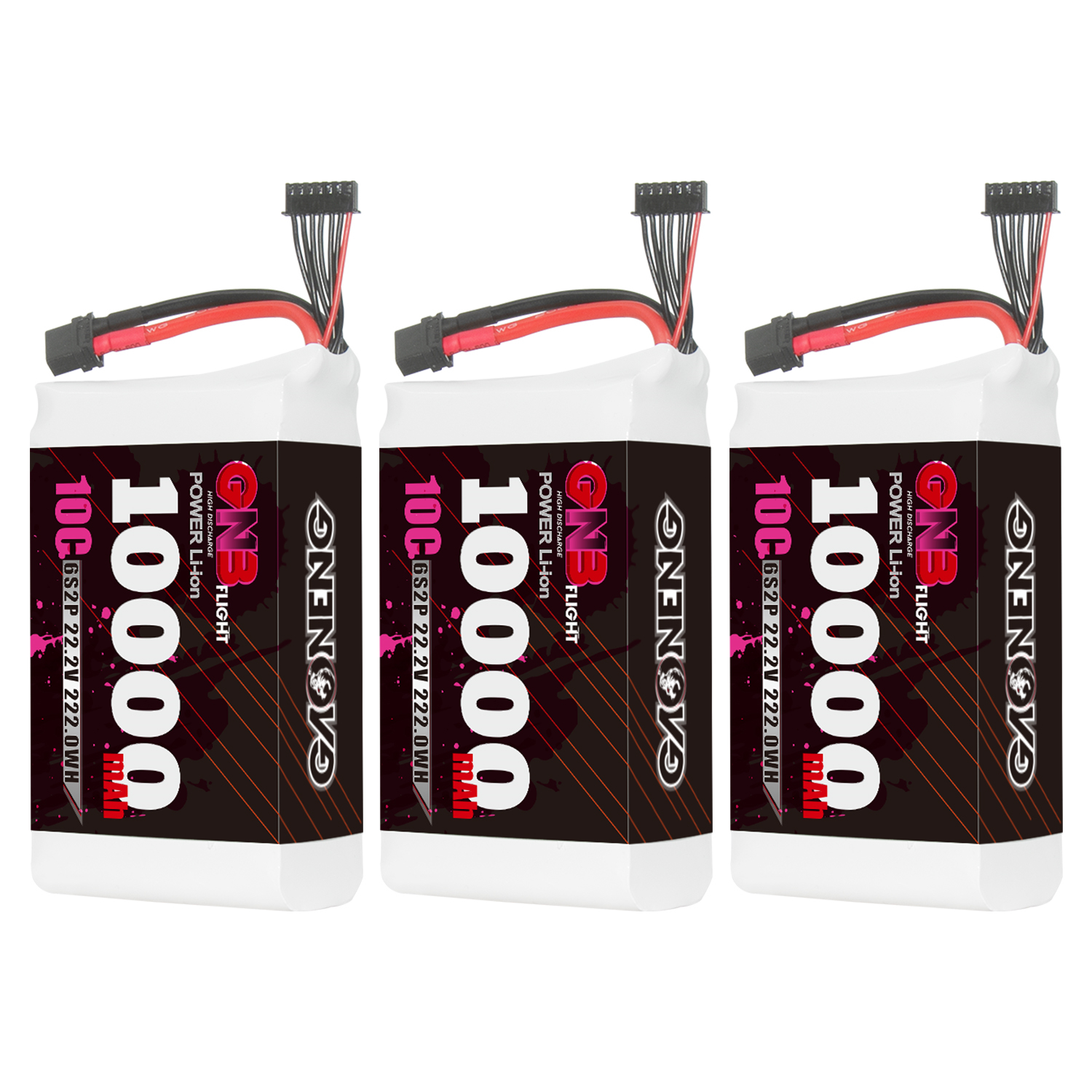 GAONENG GNB 6S 22.2V 10000mAh 10C XT60 Li-ion Battery made with Samsung 21700 50S