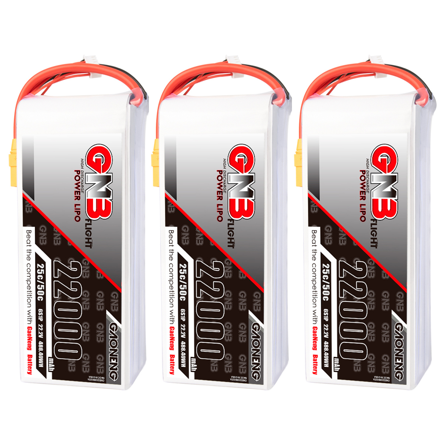 GAONENG GNB 6S1P 22.2V 22000mAh 25C RC LiPo Battery XT90