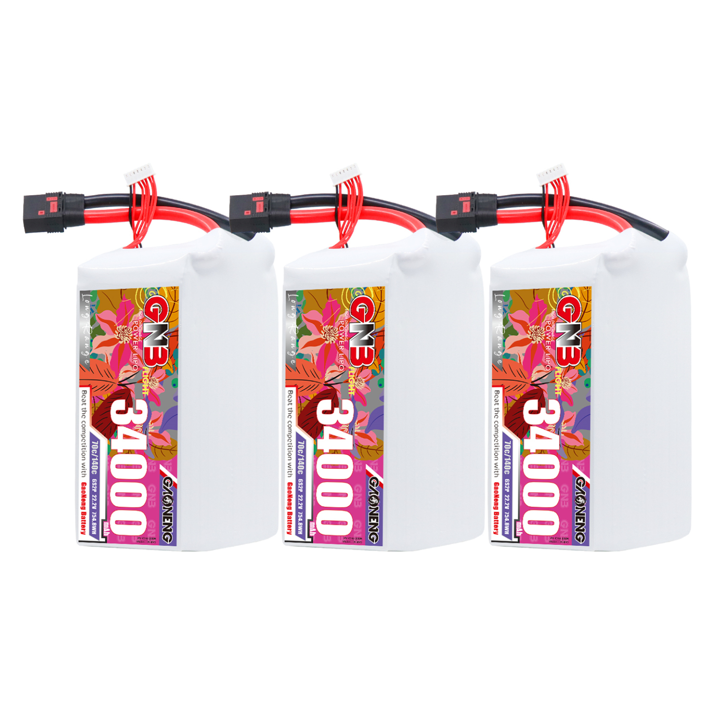 GAONENG GNB 6S2P 22.2V 34000mAh 70C RC LiPo Battery QS8