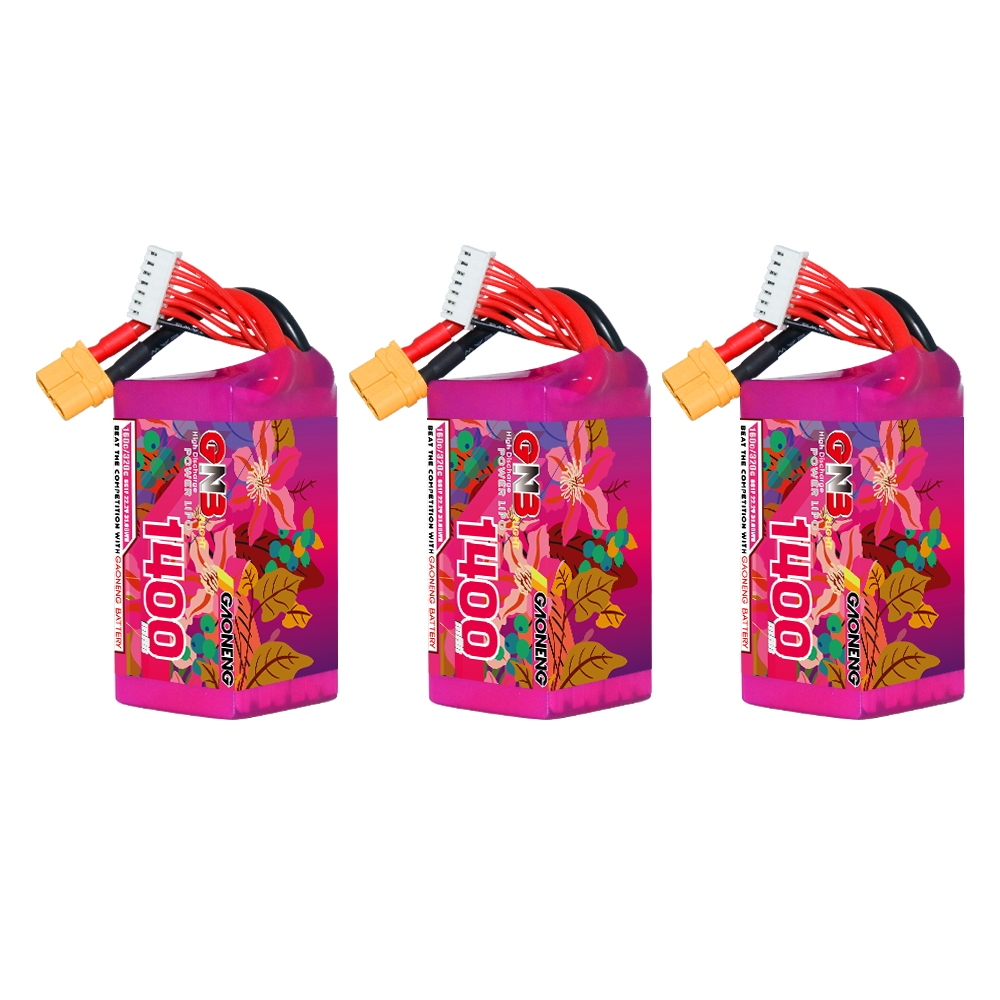 GAONENG GNB LiHV 6S 22.8V 1300mAh 120C XT60 RC LiPo Battery FPV Drone