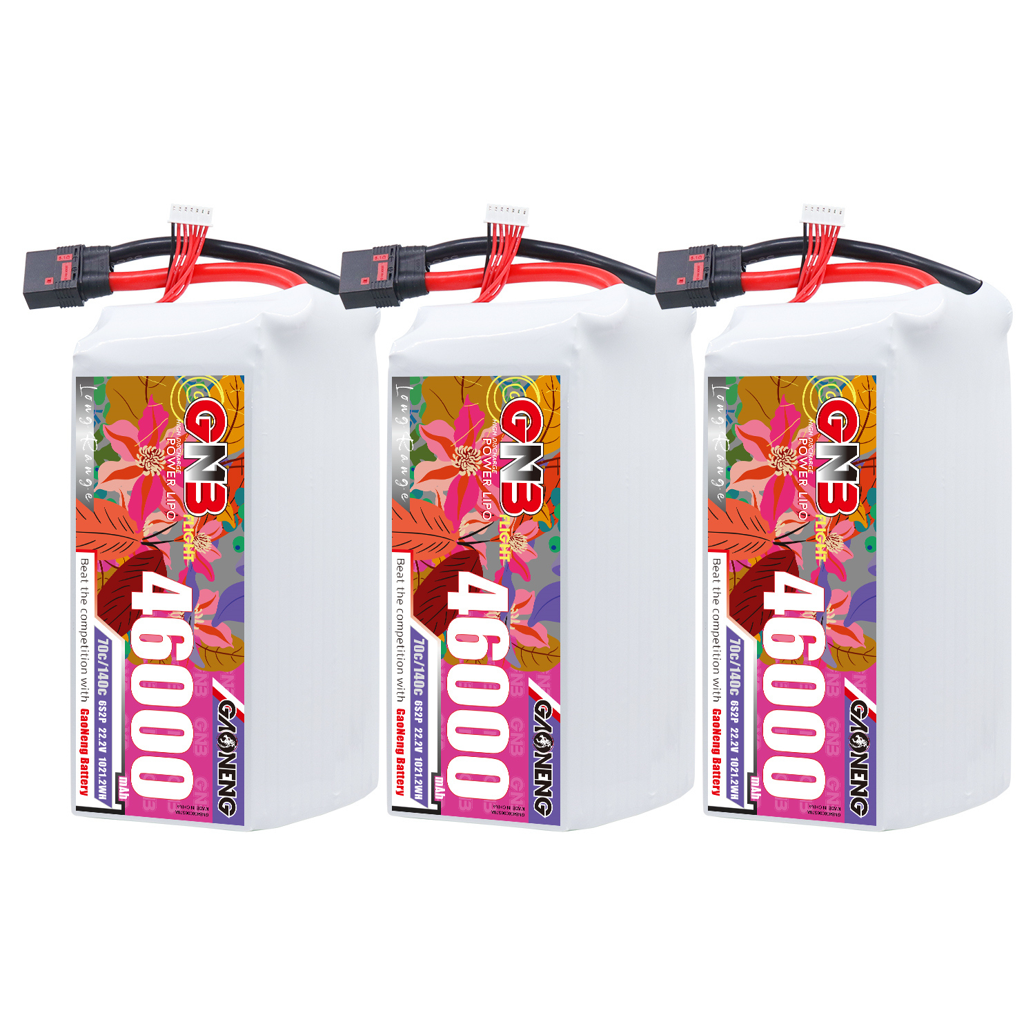 GAONENG GNB 6S2P 22.2V 46000mah 70C RC LiPo Battery QS8