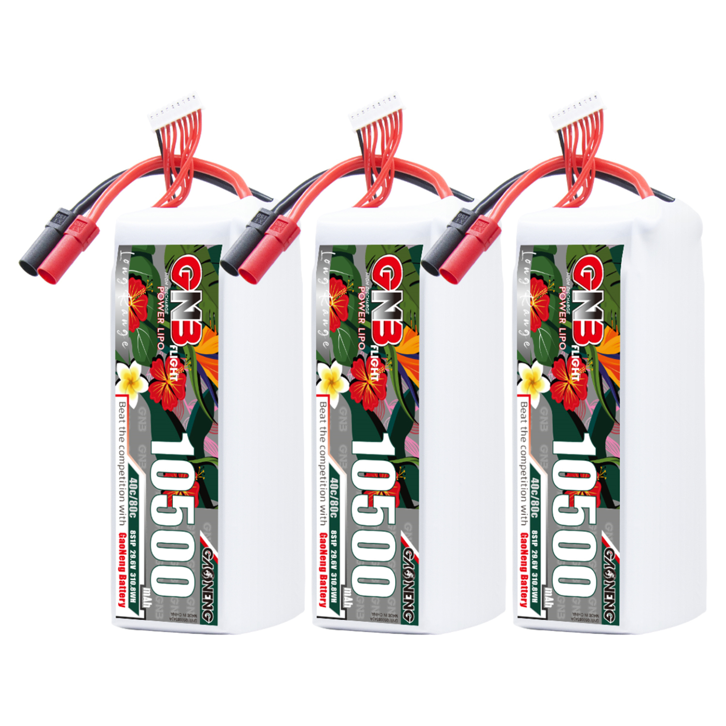 GAONENG GNB 8S1P 29.6V 10500mah 40C LiPo Battery XT150