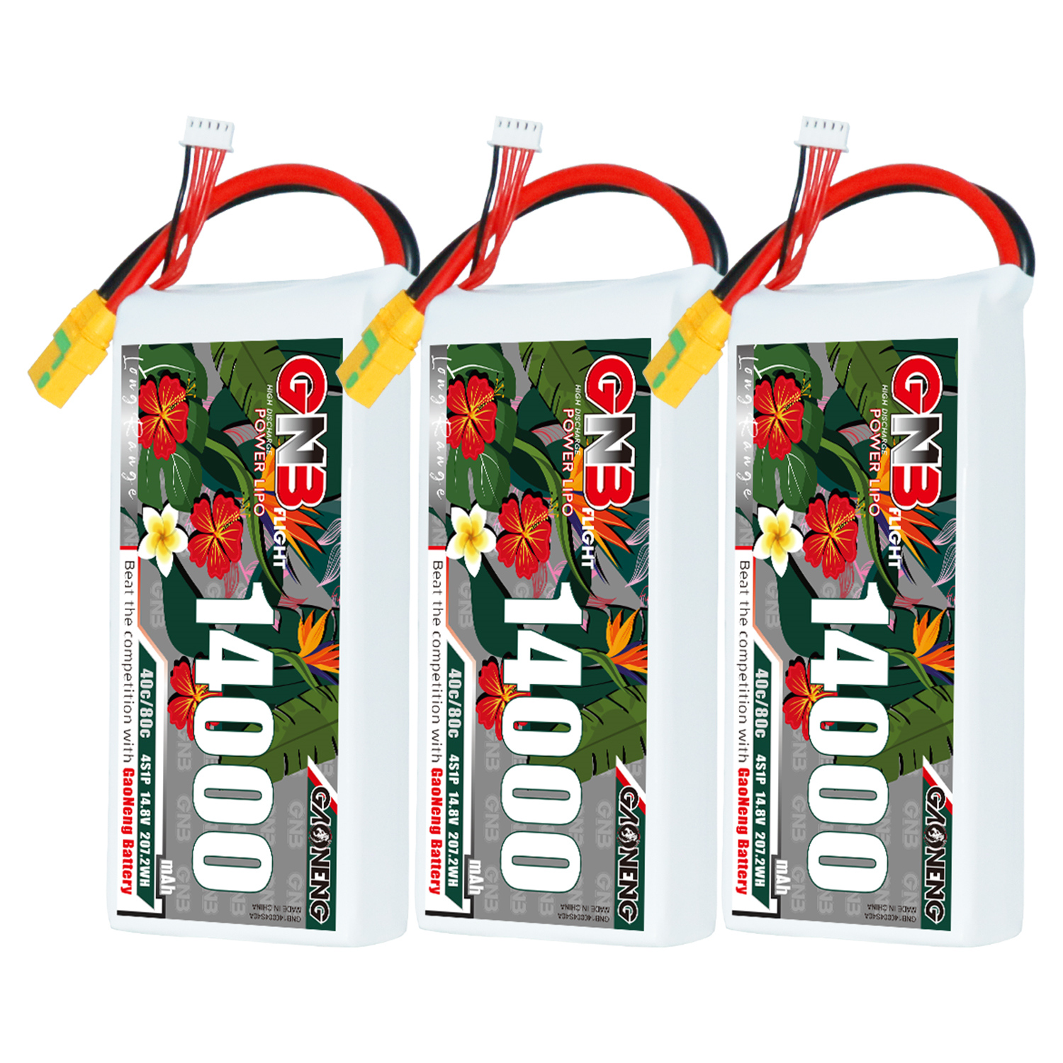 GAONENG GNB 4S1P 14.8V 14000mAh 40C RC LiPo Battery XT90S Anti-Spark