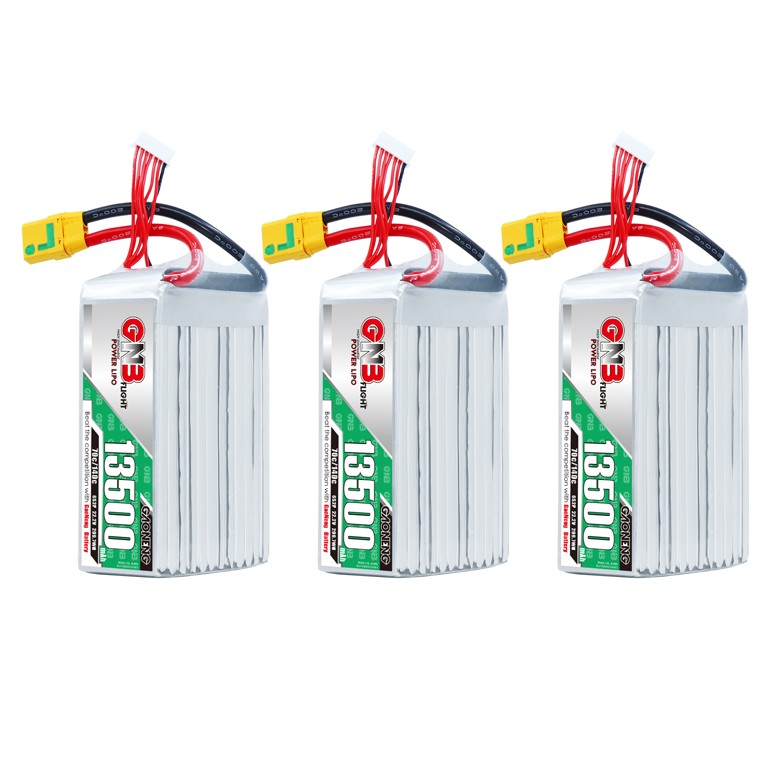 GAONENG GNB 6S 22.2V 13500mah 70g RC LiPo Battery XT90S Anti Spark