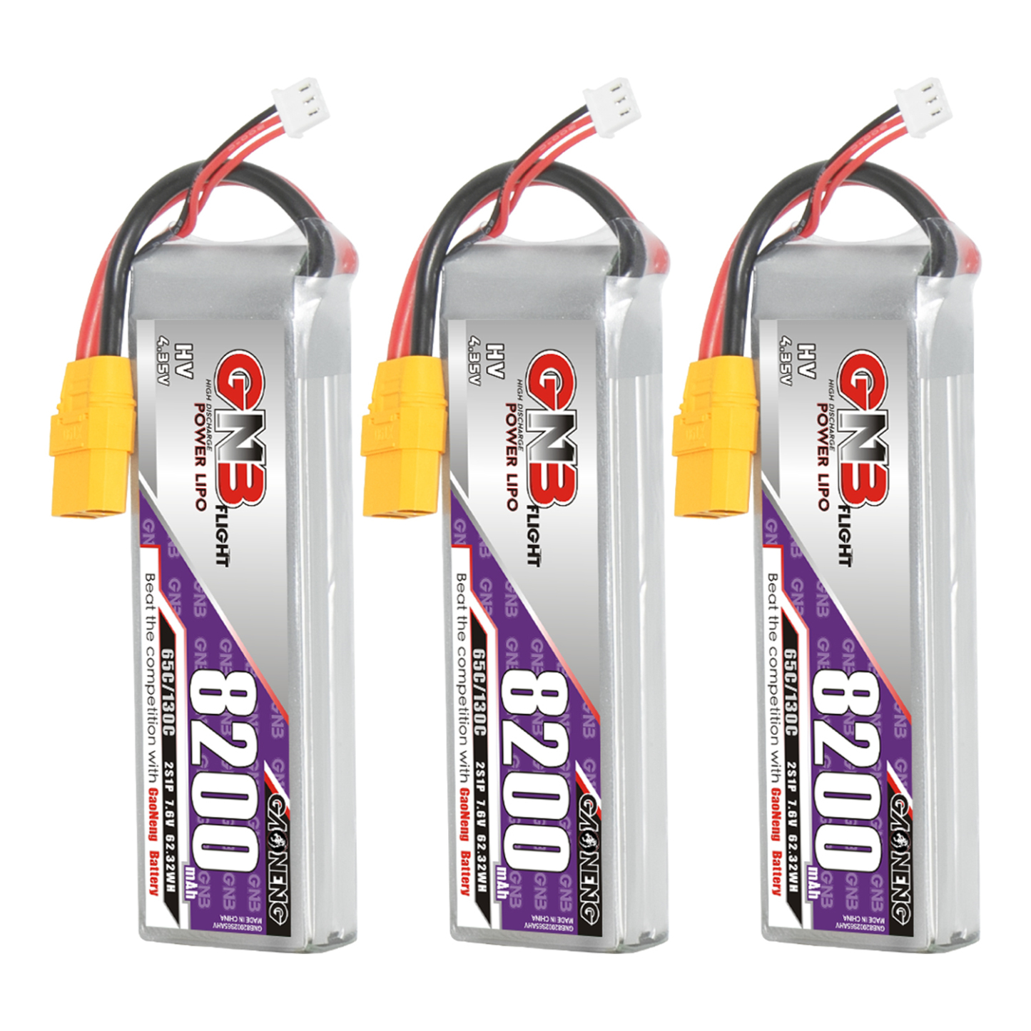 GAONENG GNB HV 2S 7.6V 8200mAh 65C XT90 LiPo Battery