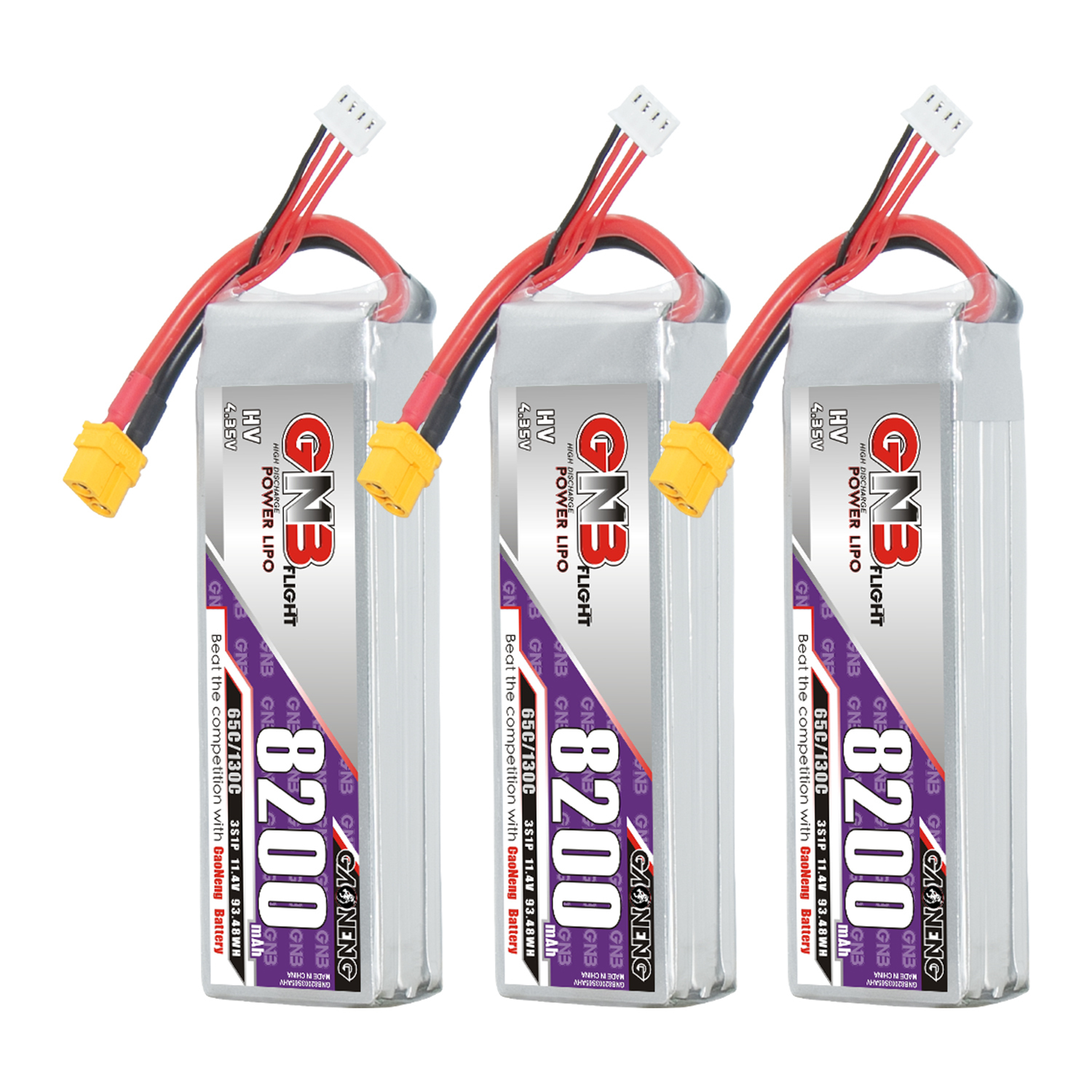 GAONENG GNB HV 3S 11.4V 8200mAh 65C XT60 LiPo Battery