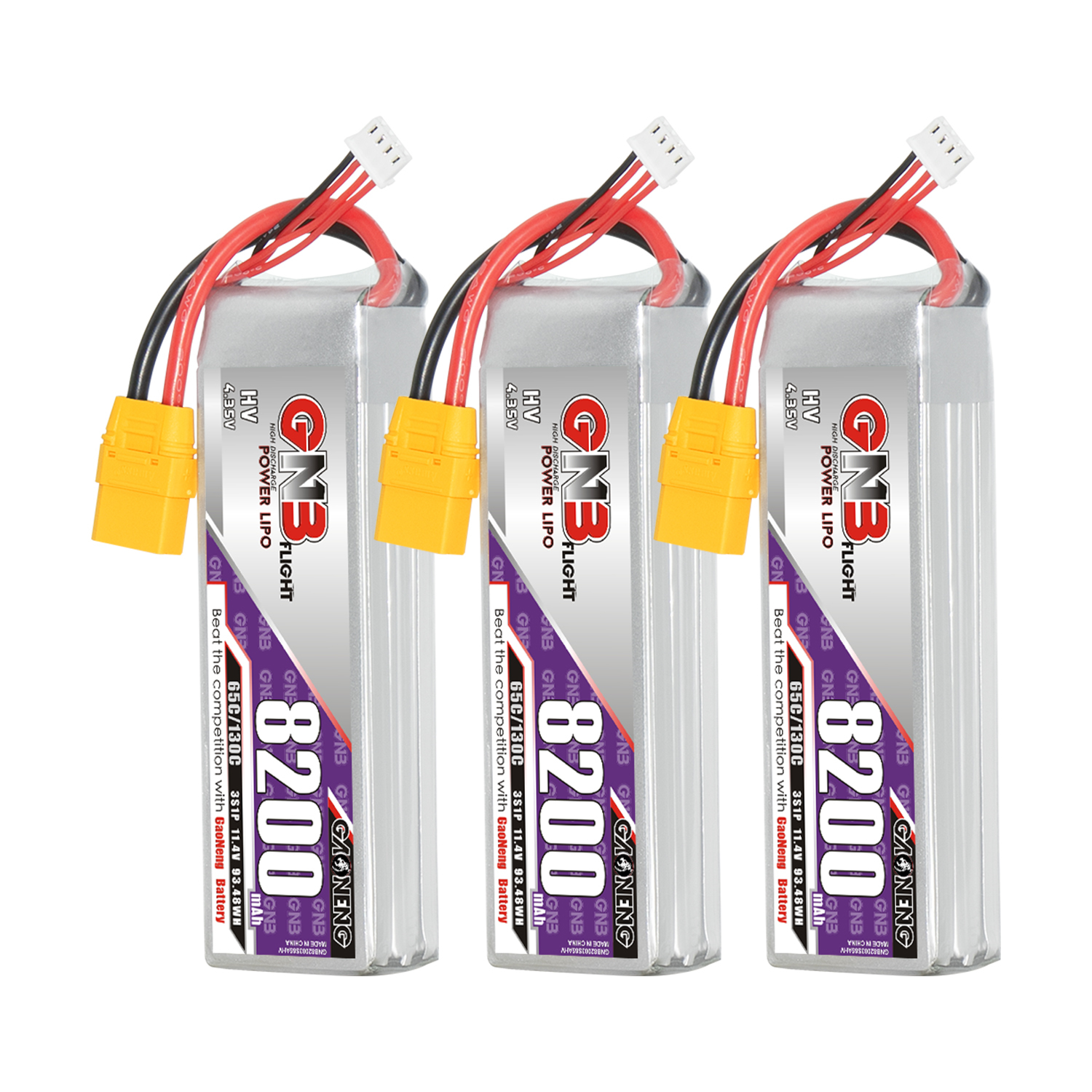 GAONENG GNB HV 3S 11.4V 8200mAh 65C XT90 LiPo Battery