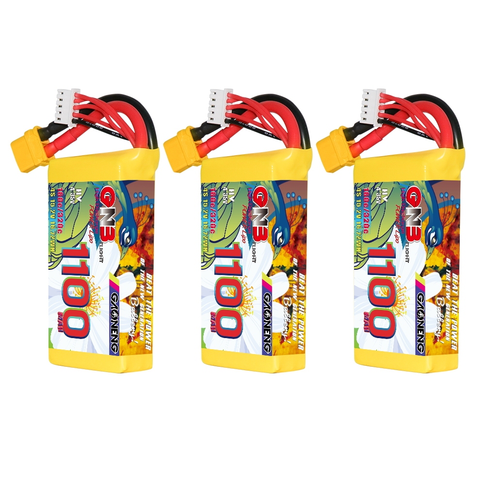 GAONENG GNB LiHV 4S 15.2V 1100mAh 160C XT60 LiPo Battery