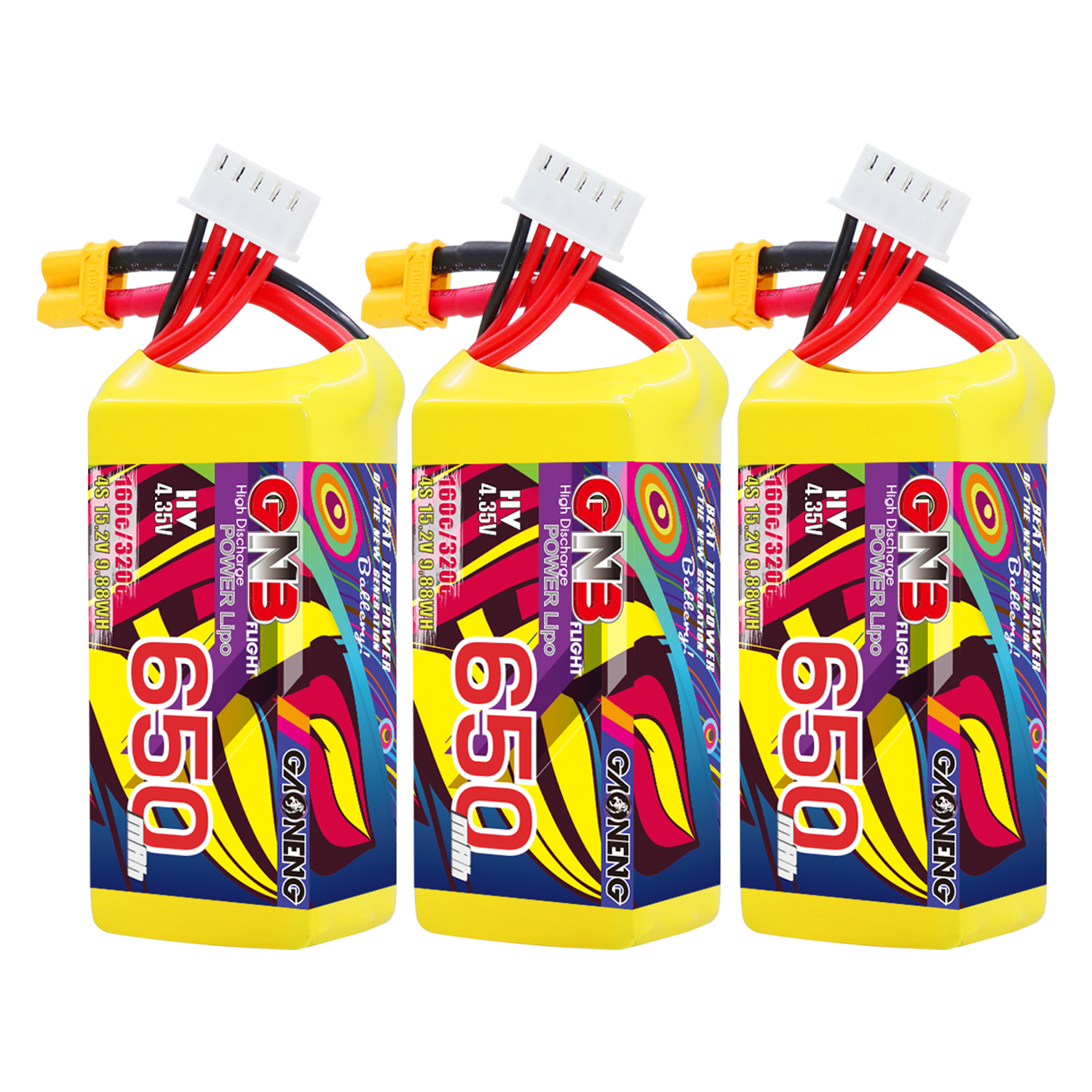 GAONENG GNB LiHV 4S 15.2V 650mAh 160C XT30 HV LiPo Battery
