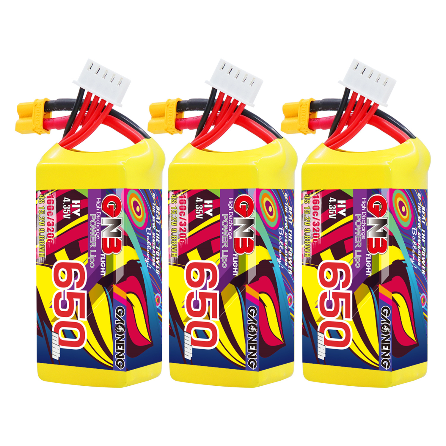 GAONENG GNB LiHV 4S 15.2V 650mAh 160C XT30 HV LiPo Battery