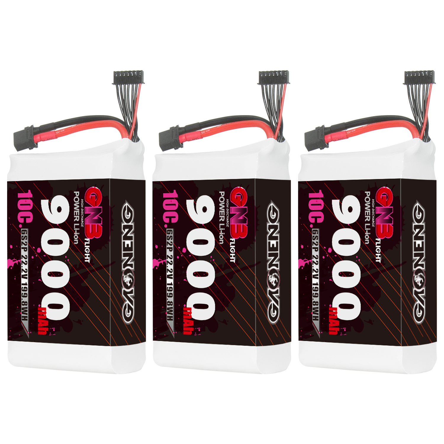 GAONENG GNB 6S 22.2V 9000mah 10C XT60 Li-ion Battery made with Molicel 21700 P45B