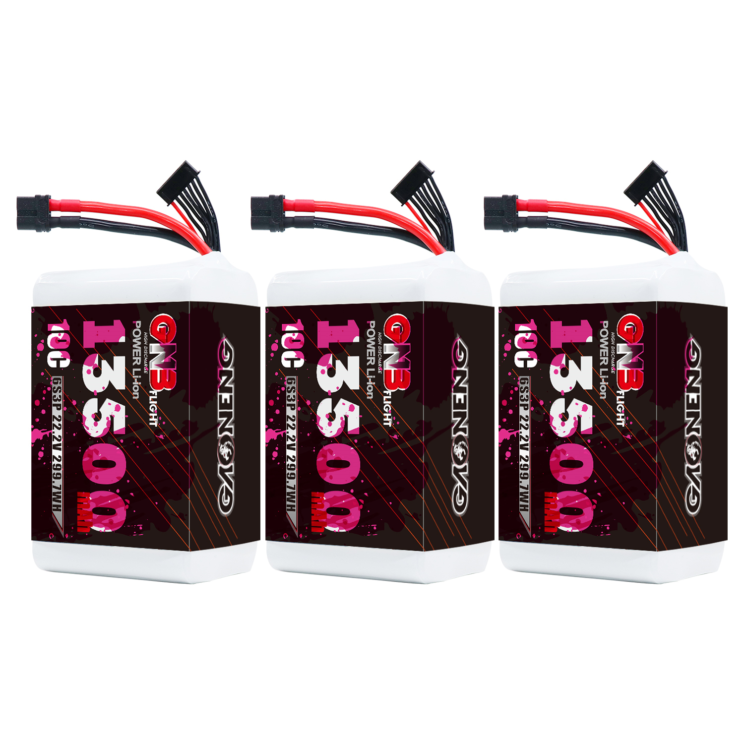 GAONENG GNB 6S 22.2V 13500mah 10C XT60 Li-ion Battery made with Molicel 21700 P45B