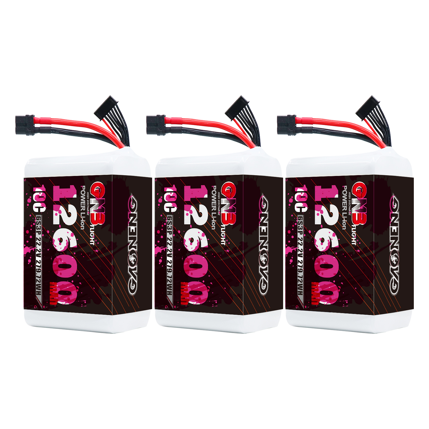 GAONENG GNB 6S 22.2V 12600mah 10C XT60 Li-ion Battery made with Molicel 21700 P42A