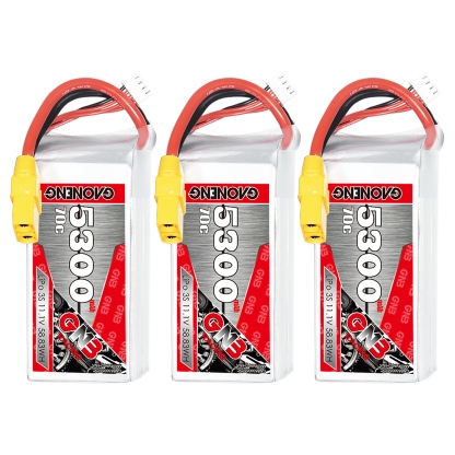 GAONENG GNB 3S 11.1V 5300mah 70C LiPo Battery XT90