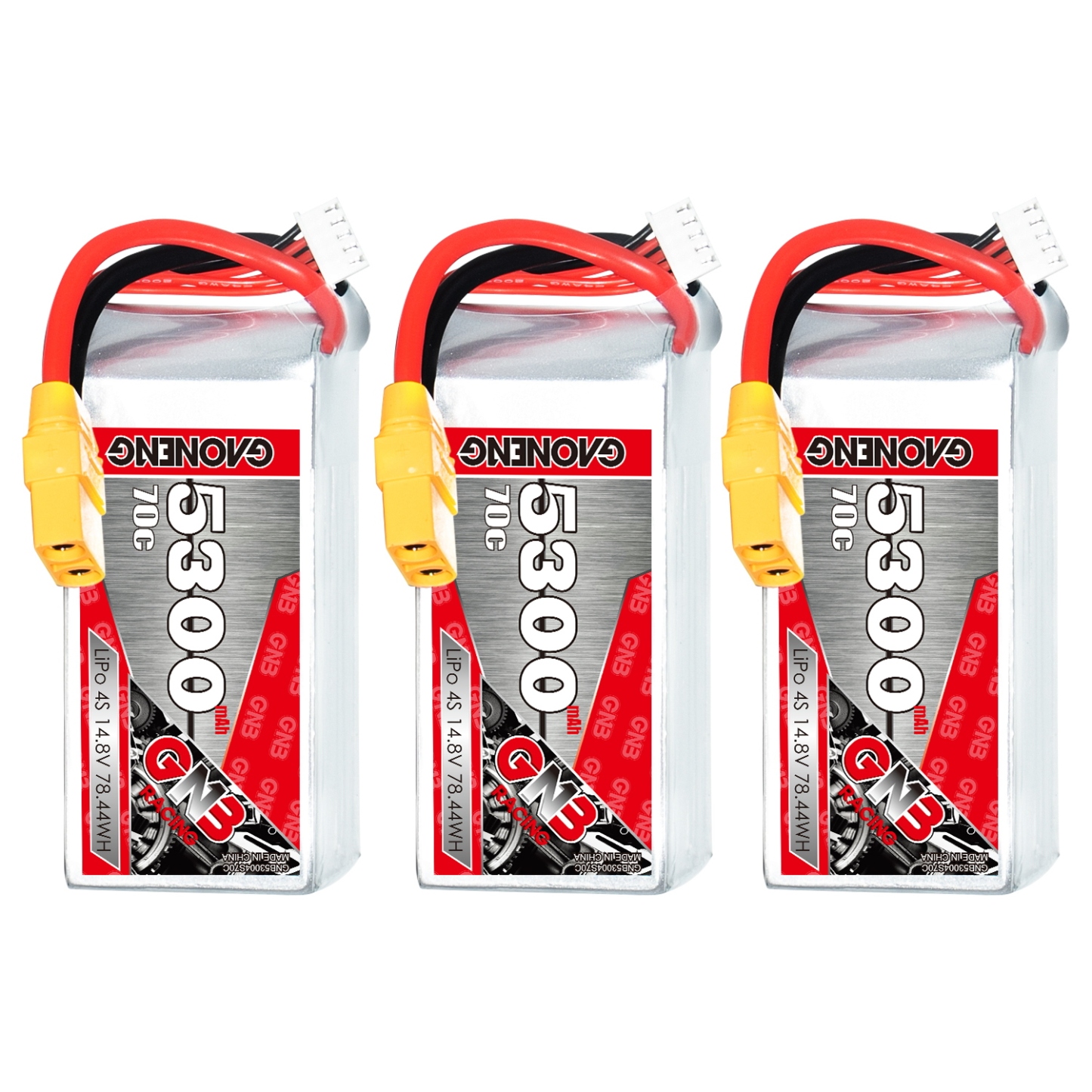 GAONENG GNB 4S 14.8V 5300mAh 70C LiPo Battery XT90