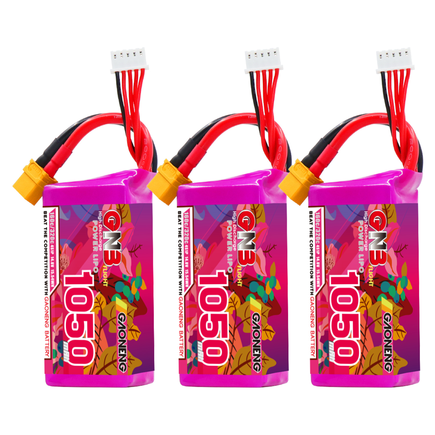 GAONENG GNB 4S 14.8V 1050mAh 160C XT60 LiPo Battery