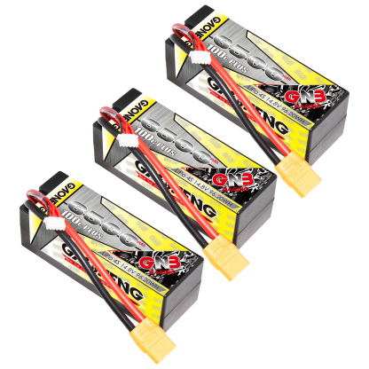 GAONENG GNB 4S 14.8V 6500mAh 100C Cabled Hard Case LiPo Battery XT90