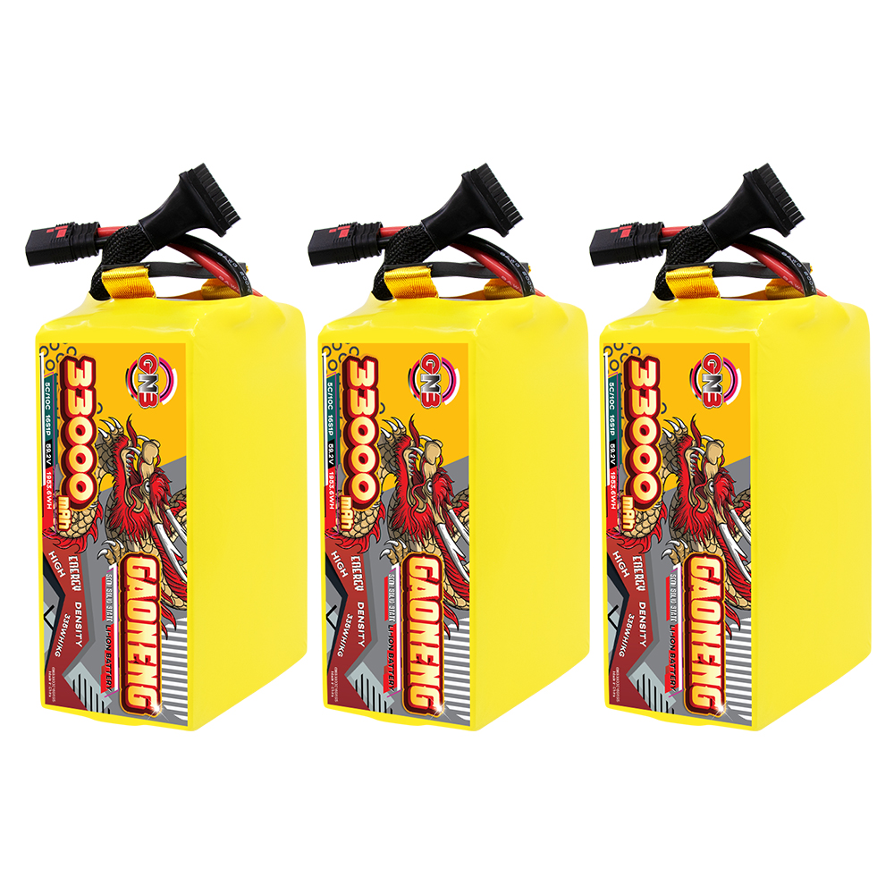 GAONENG GNB 33000mah 16S 59.2V 5C QS8 Semi Solid State Li-ion Battery 335WH/kg