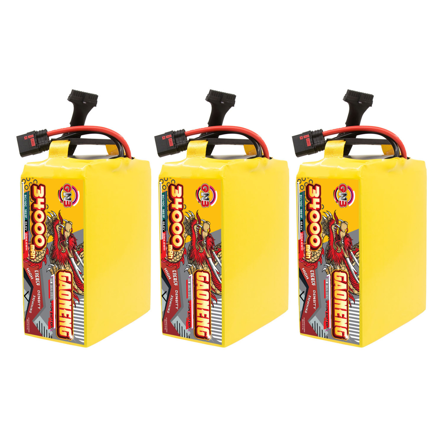 GAONENG GNB 34000mah 18S 66.6V 5C QS8 Semi Solid State Li-ion Battery 310WH/kg