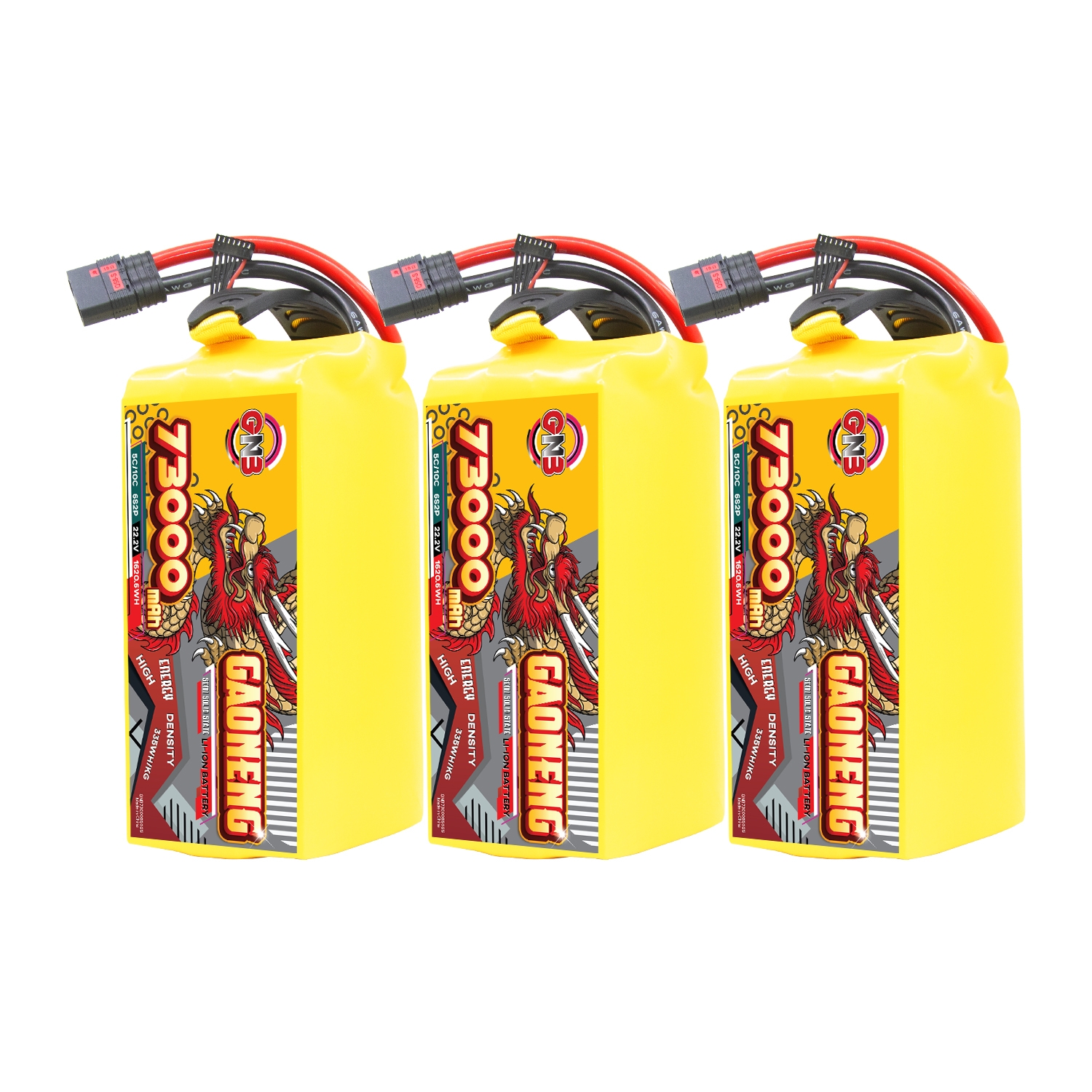 GAONENG GNB 73000mah 6S 22.2V 5C QS8 Semi Solid State Li-ion Battery 335WH/kg 