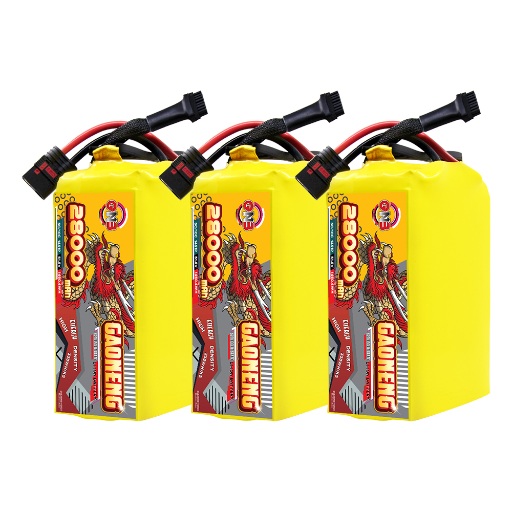 GAONENG GNB 28000mah 14S 51.8V 5C QS8 Semi Solid State Li-ion Battery 335WH/kg