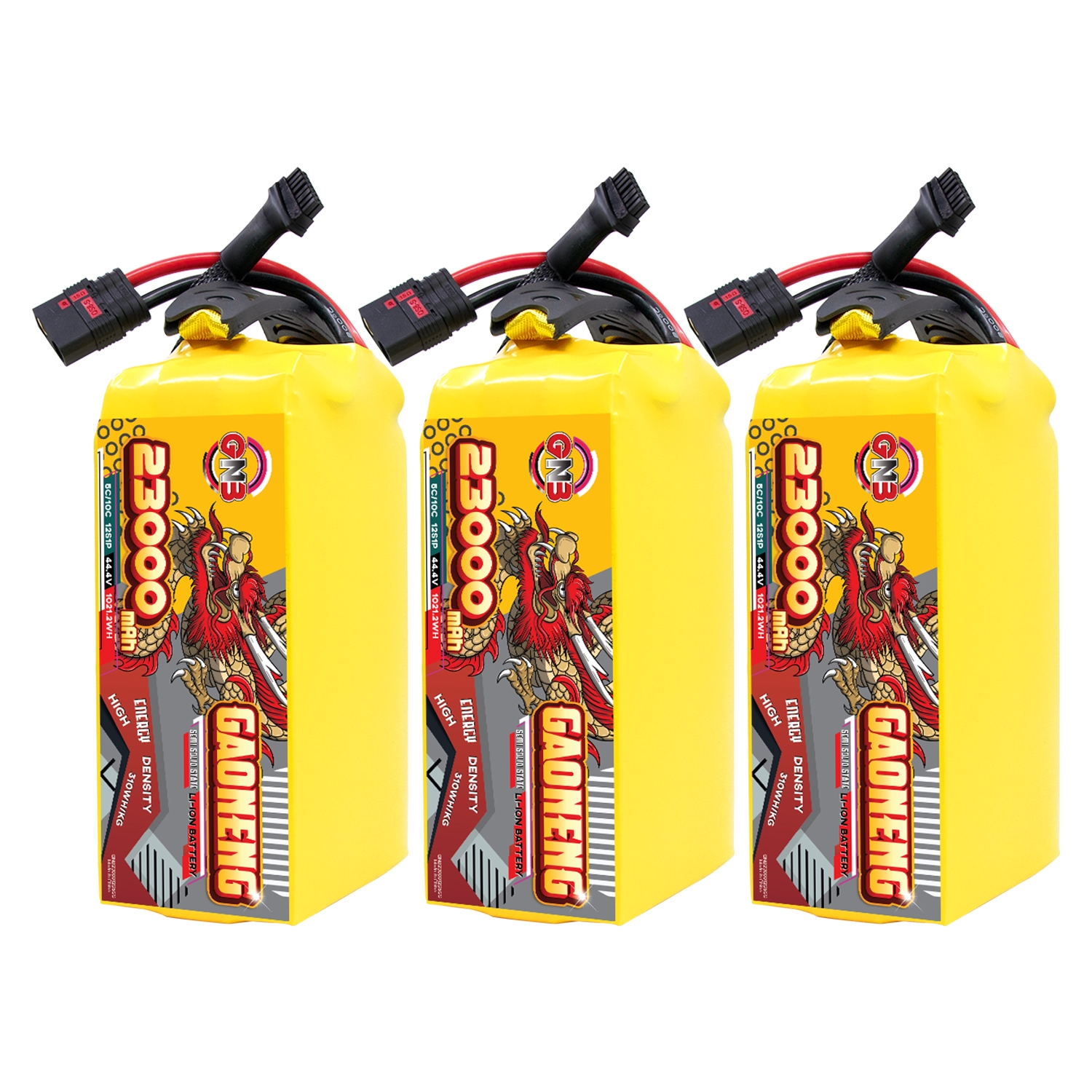 GAONENG GNB 23000mah 12S 44.4V 5C QS8 Semi Solid State Li-ion Battery 310WH/kg