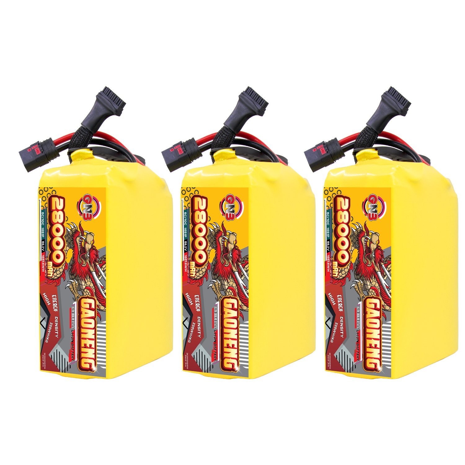 GAONENG GNB 28000mah 16S 59.2V 5C QS8 Semi Solid State Li-ion Battery 335WH/kg