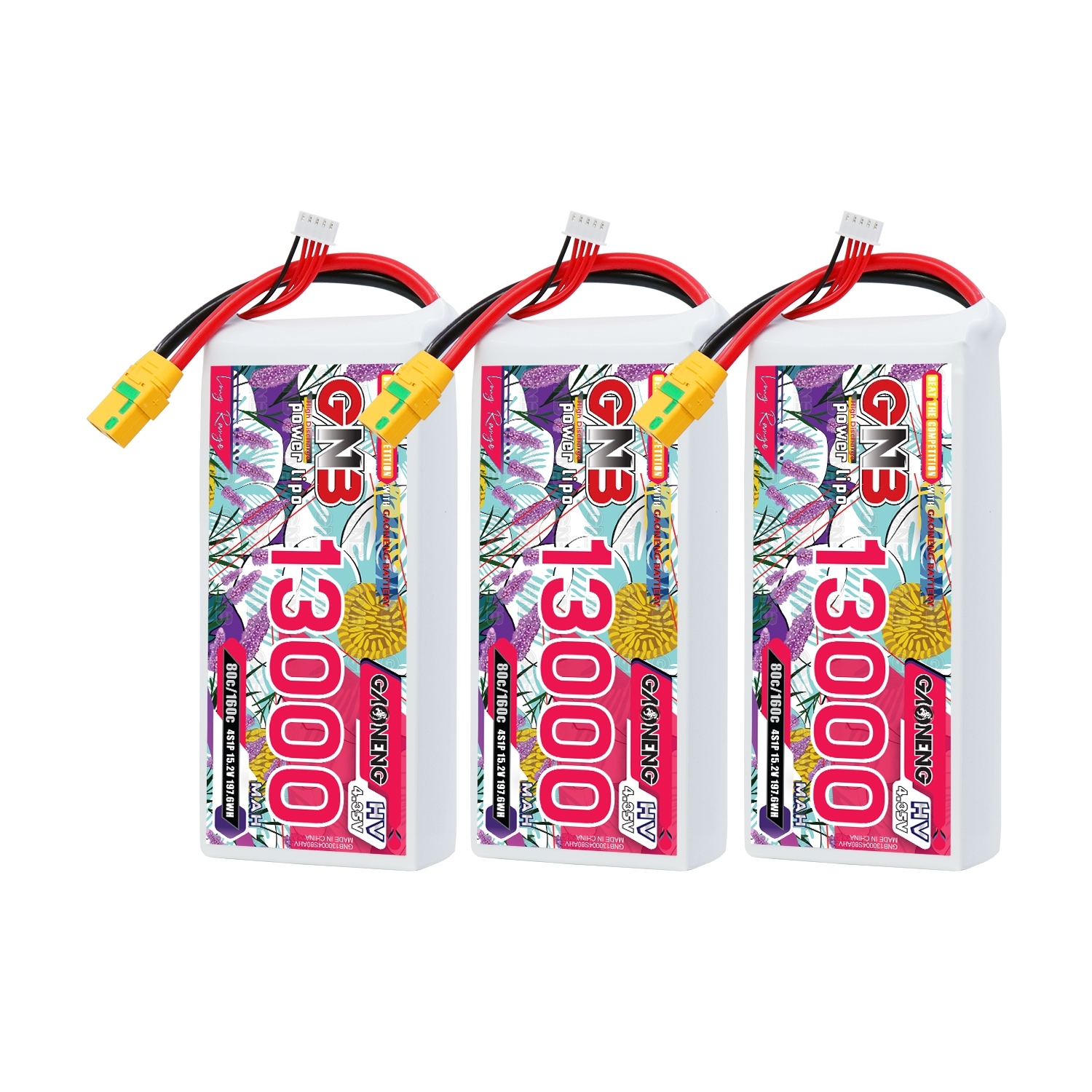 GAONENG GNB 4S 15.2V HV 13000mAh 80C RC LiPo Battery XT90S