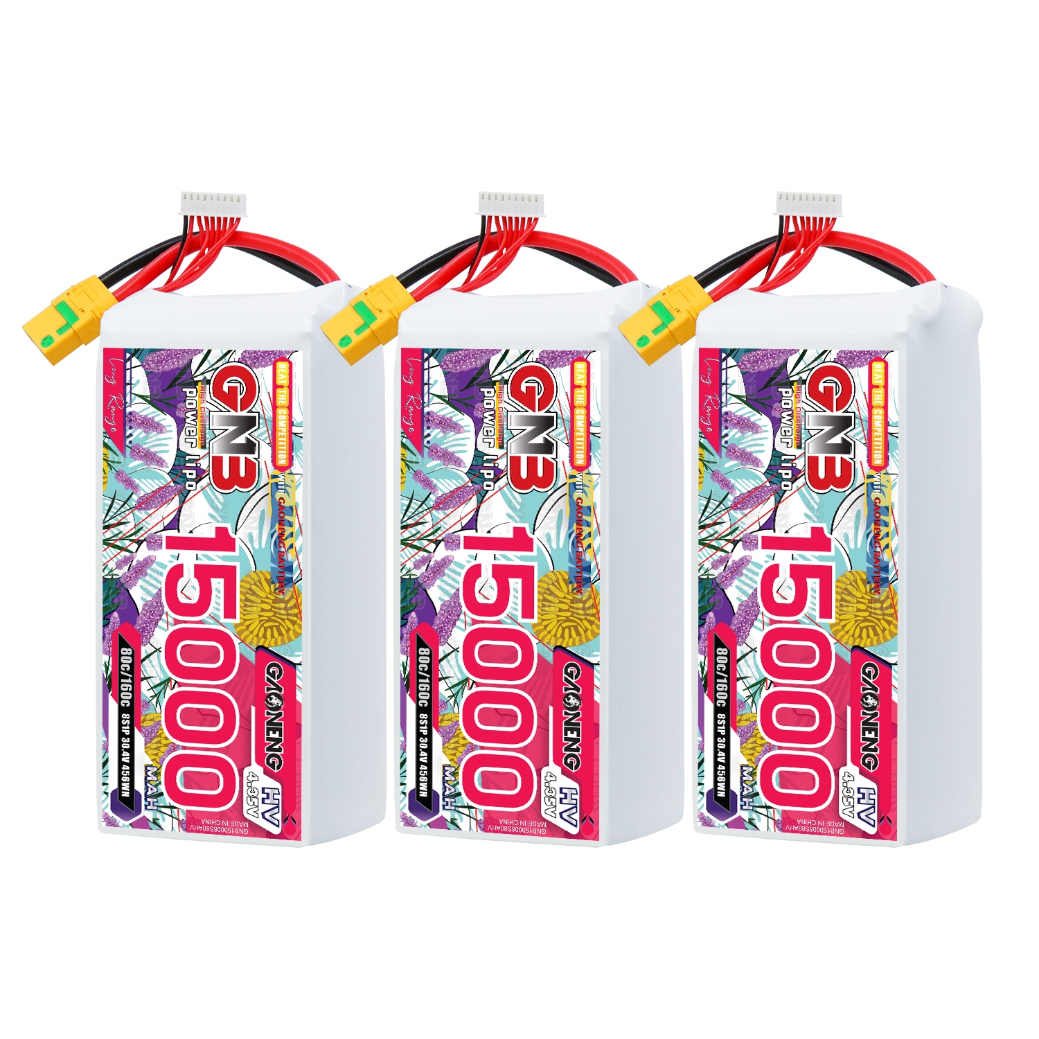 GAONENG GNB 8S1P 30.4V HV 15000mAh 80C LiPo Battery XT90S