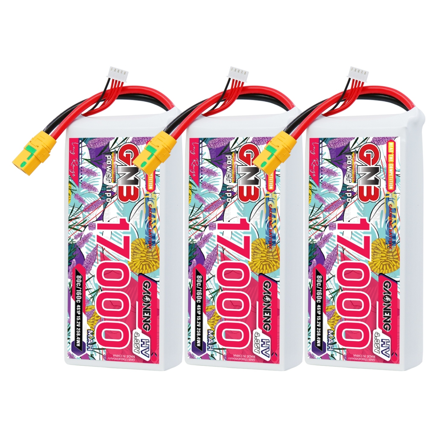 GAONENG GNB 4S 15.2V HV 17000mAh 80C RC LiPo Battery XT90S