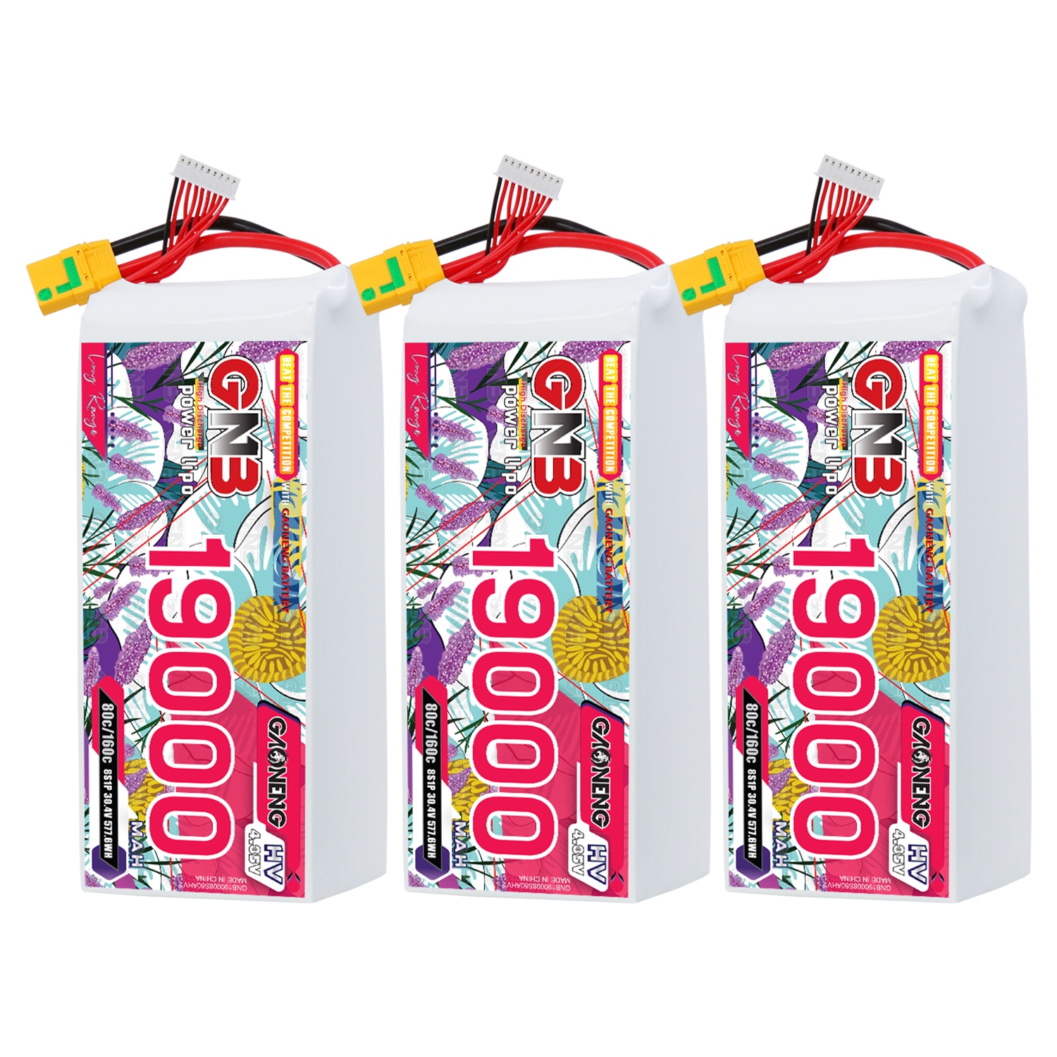 GAONENG GNB 8S1P 30.4V HV 19000mAh 80C LiPo Battery XT90S