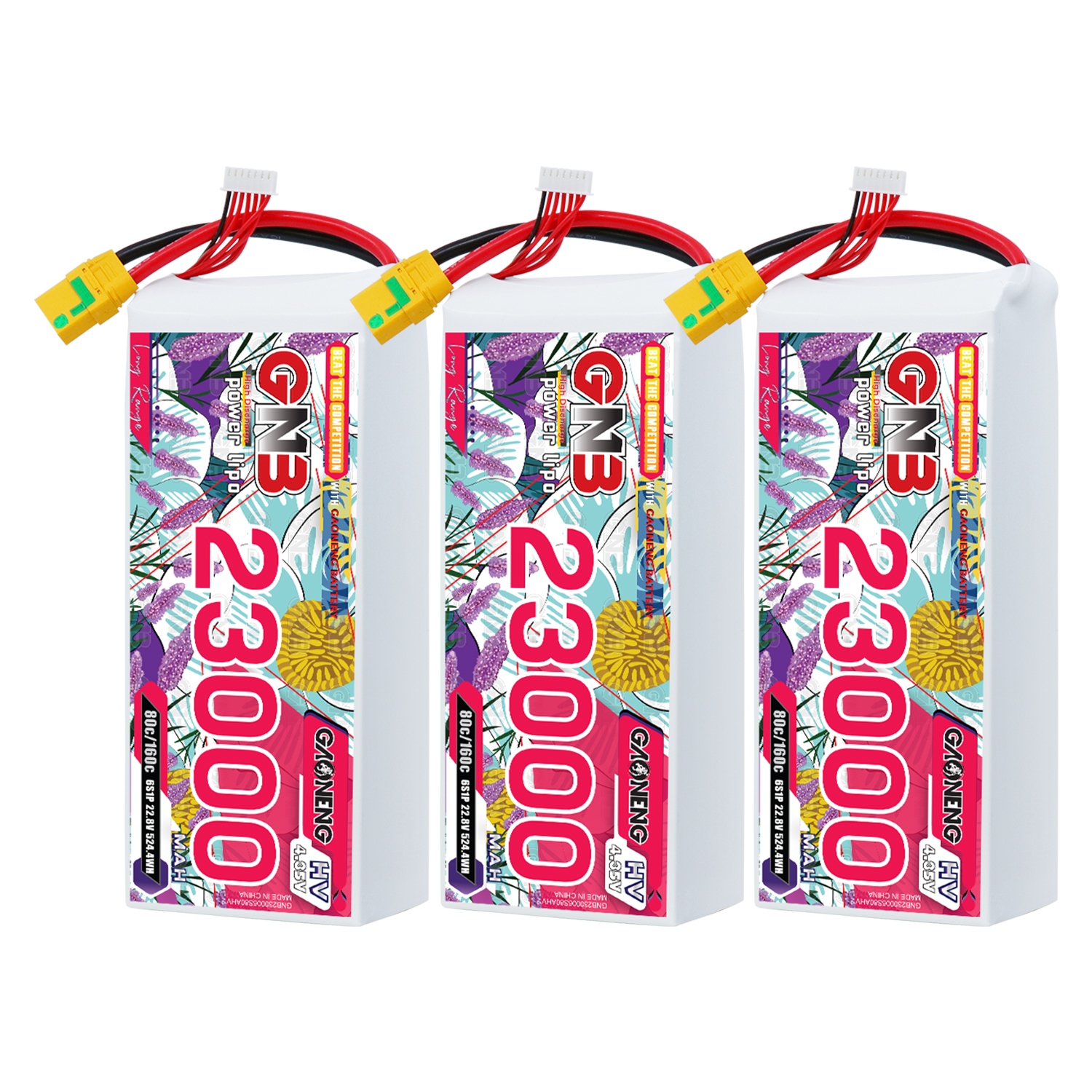 GAONENG GNB 6S 22.8V HV 23000mAh 80C RC LiPo Battery XT90S