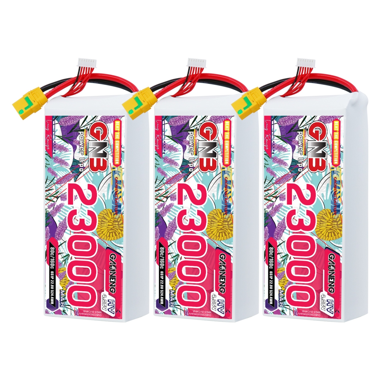 GAONENG GNB 6S 22.8V HV 23000mAh 80C RC LiPo Battery XT90S