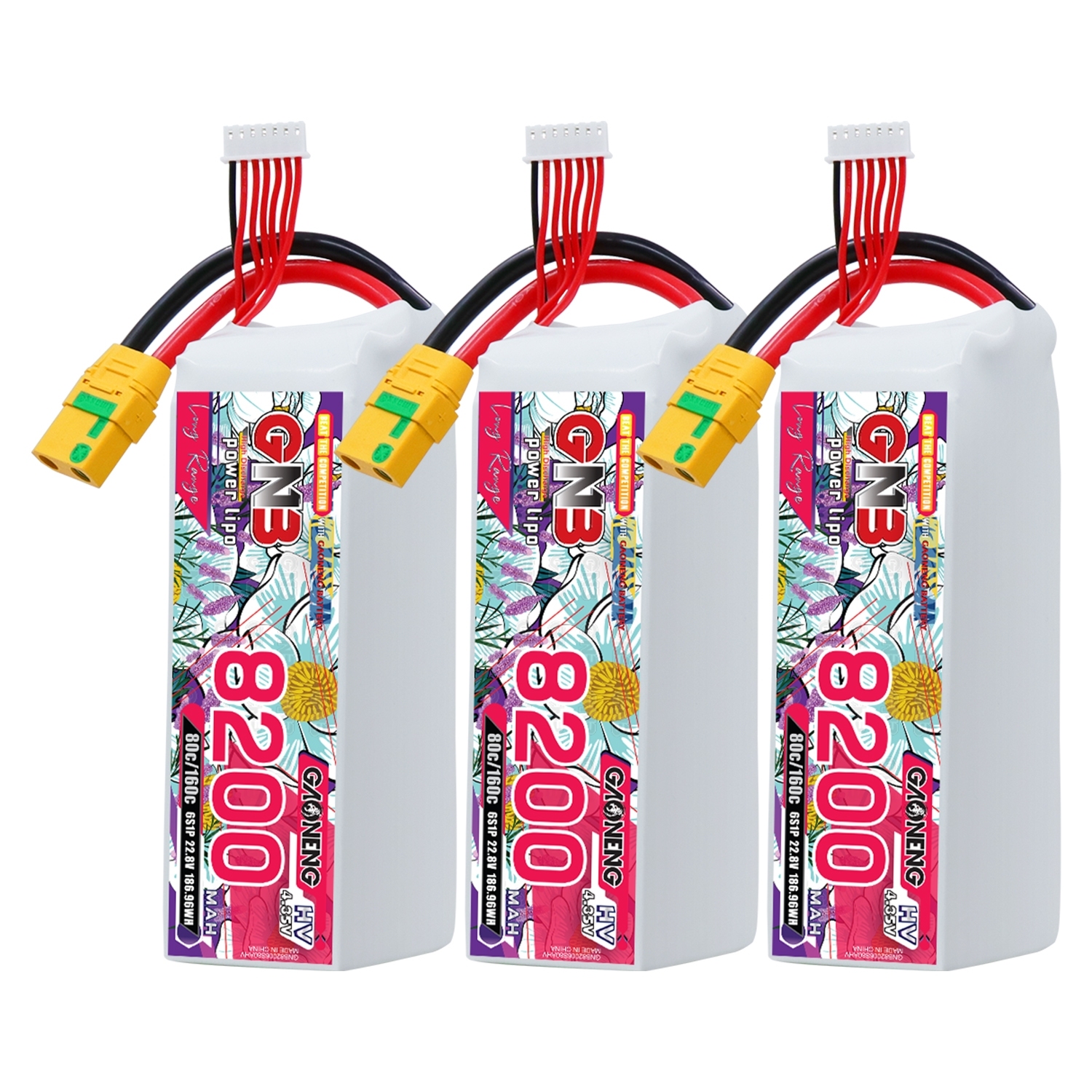 GAONENG GNB HV 6S 22.8V 8200mAh 80C LiPo Battery XT90S