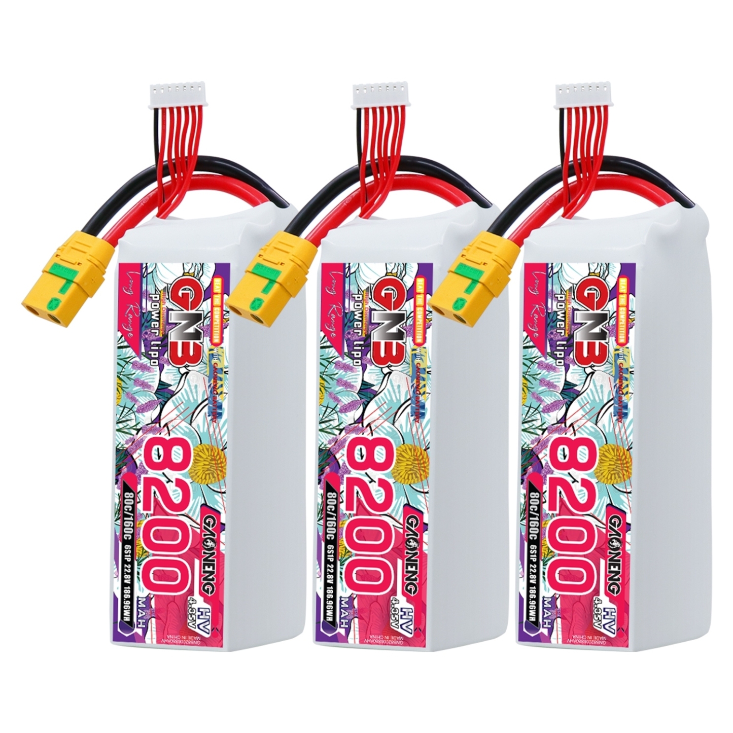 GAONENG GNB HV 6S 22.8V 8200mAh 80C LiPo Battery XT90S