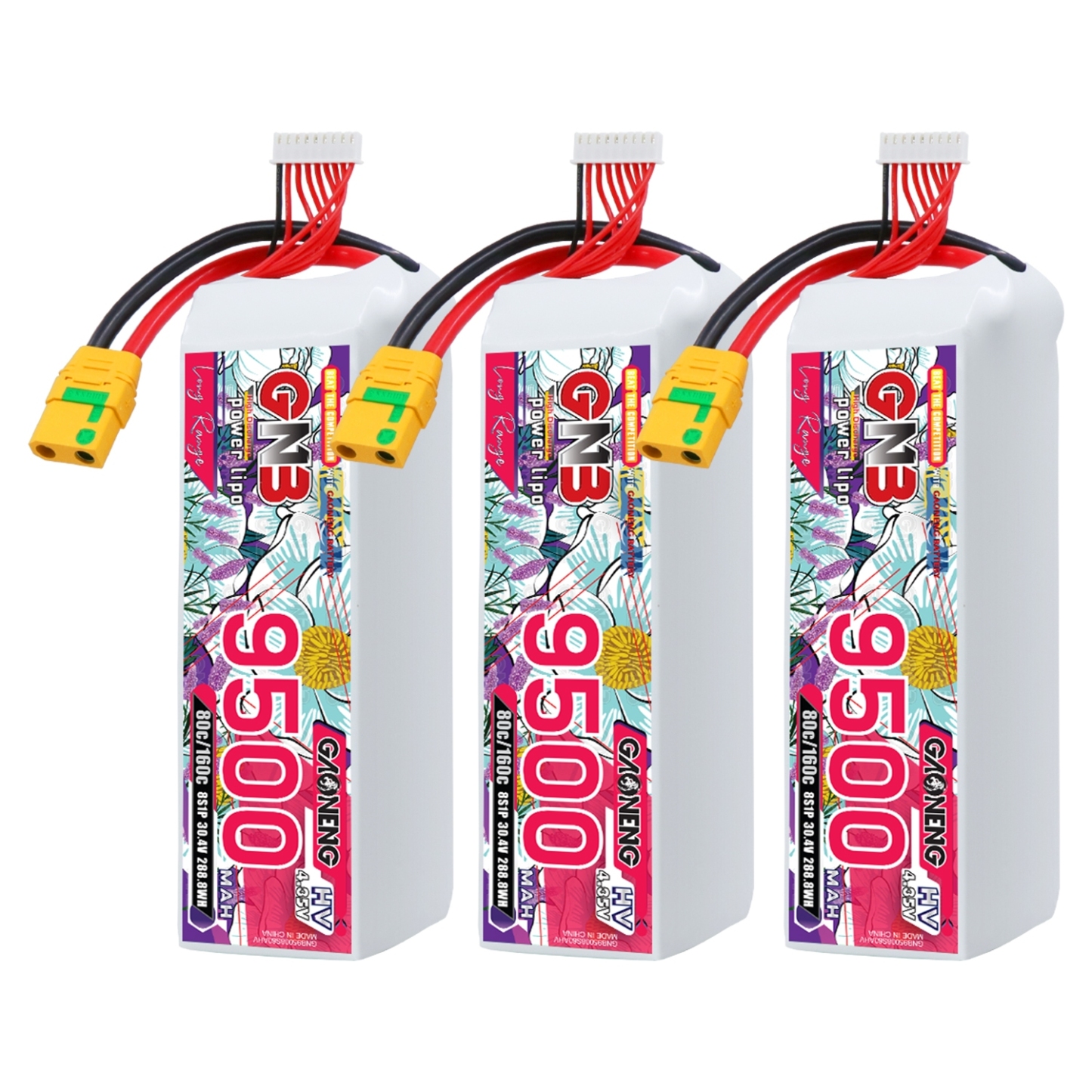 GAONENG GNB HV 8S 30.4V 9500mAh 80C XT90S LiPo Battery