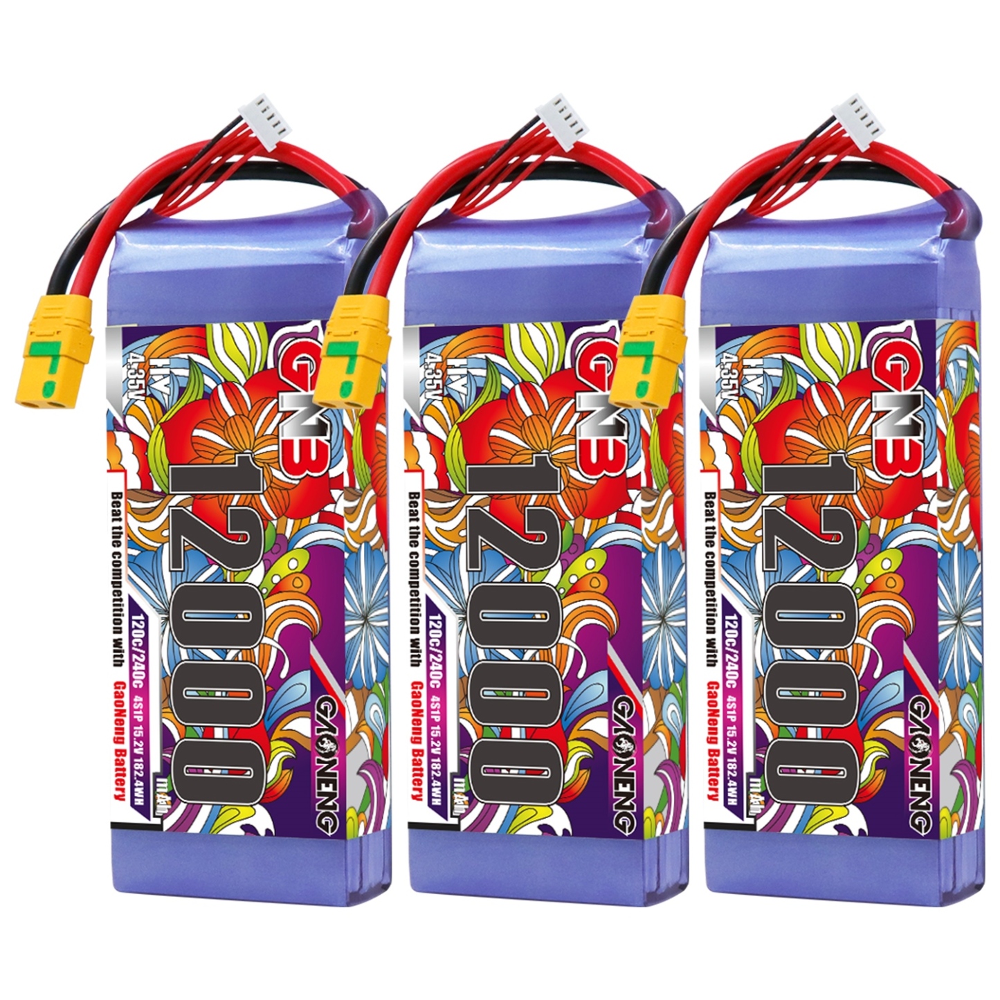 GAONENG GNB 4S 15.2V HV 12000mAh 120C RC LiPo Battery XT90S