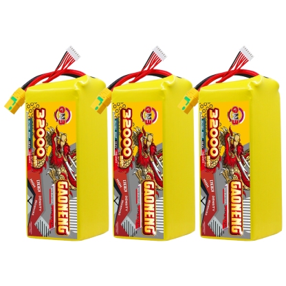 GAONENG GNB 32000mah 6S 22.2V 5C XT90S Semi Solid State Li-ion Battery 350WH/kg