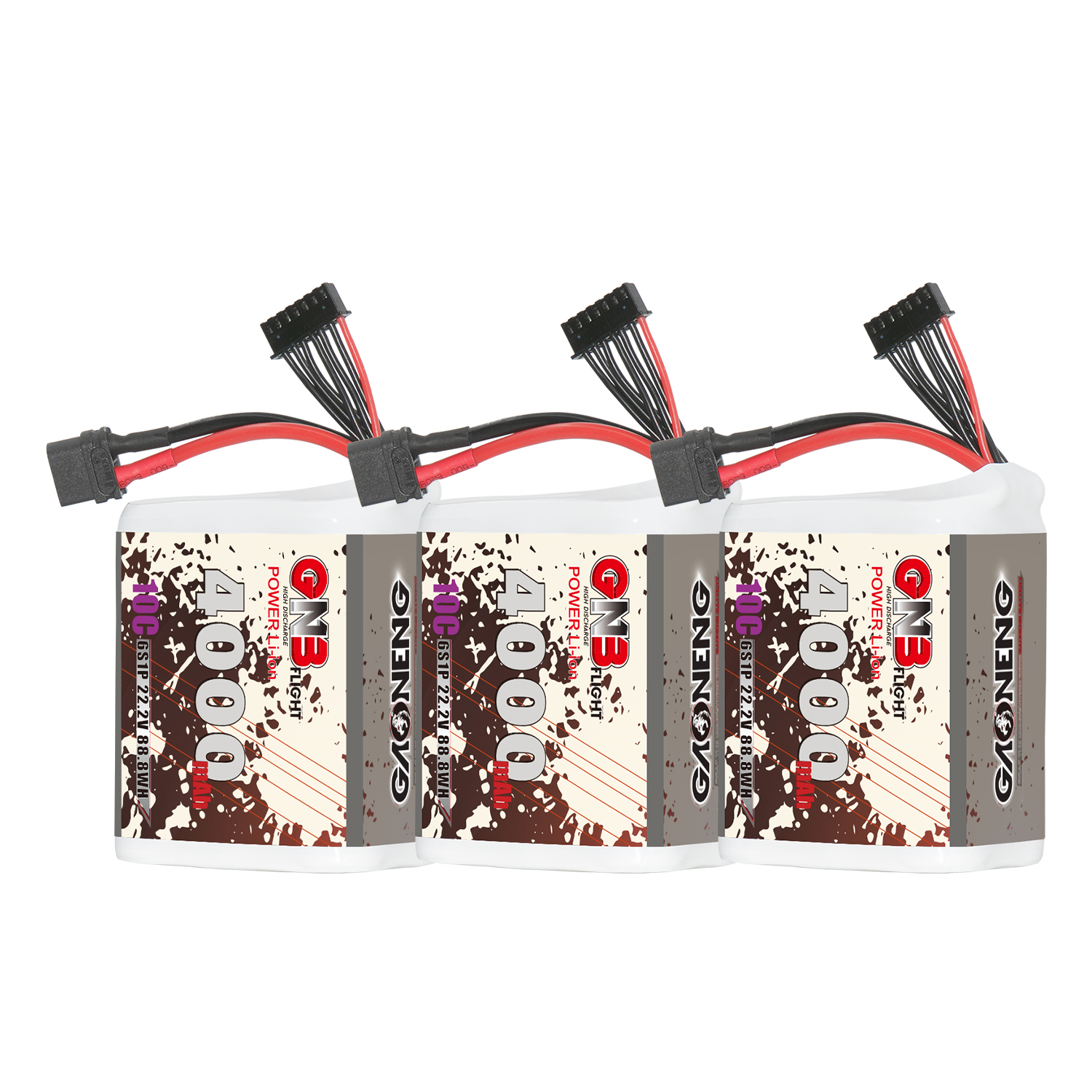 GAONENG GNB 6S 22.2V 4000mAh 10C XT60 Li-ion Battery made with Lishen 21700